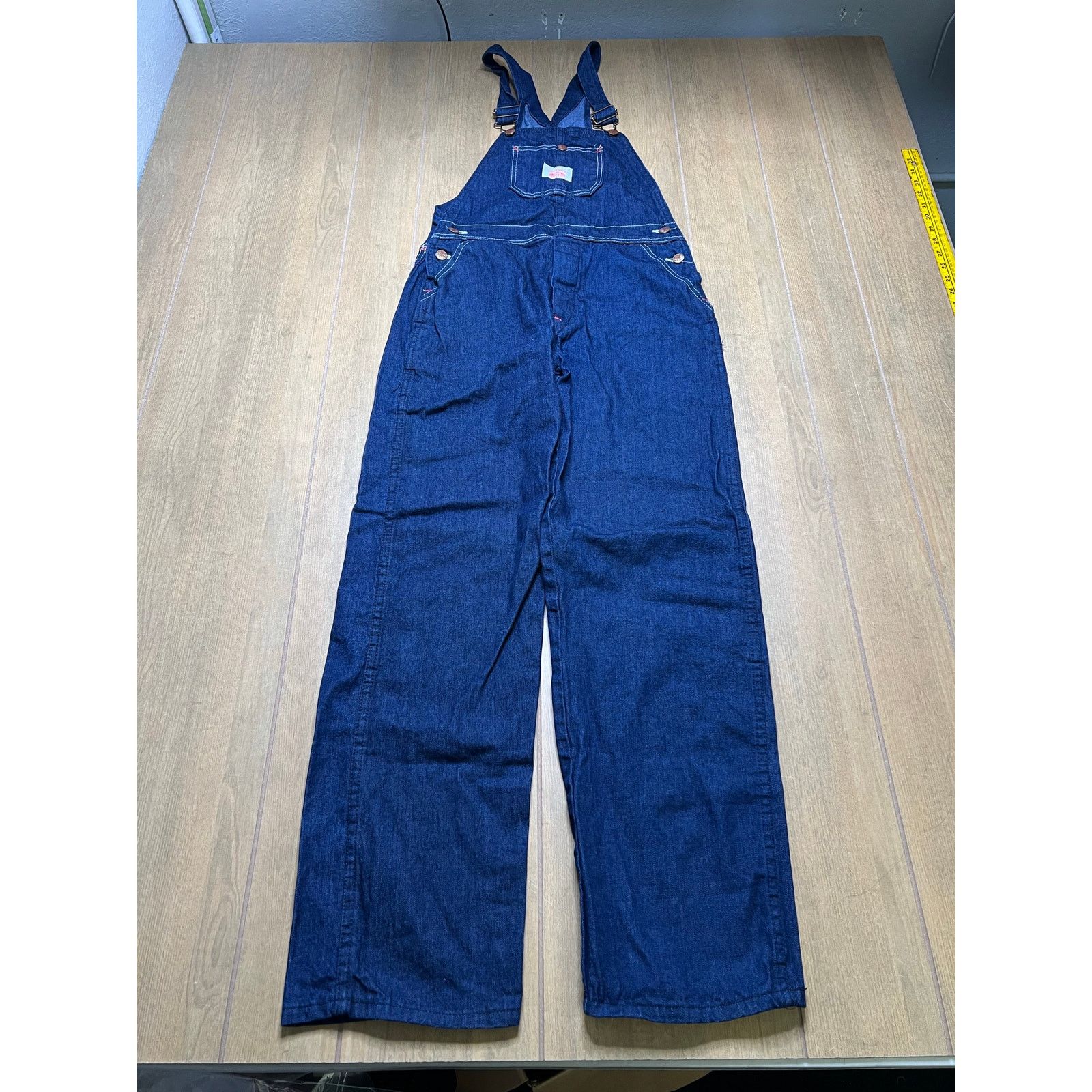 Vintage Vintage Round House Denim Overalls USA Cotton Bib Sz S/M Size US 30 / EU 46 - 7 Thumbnail