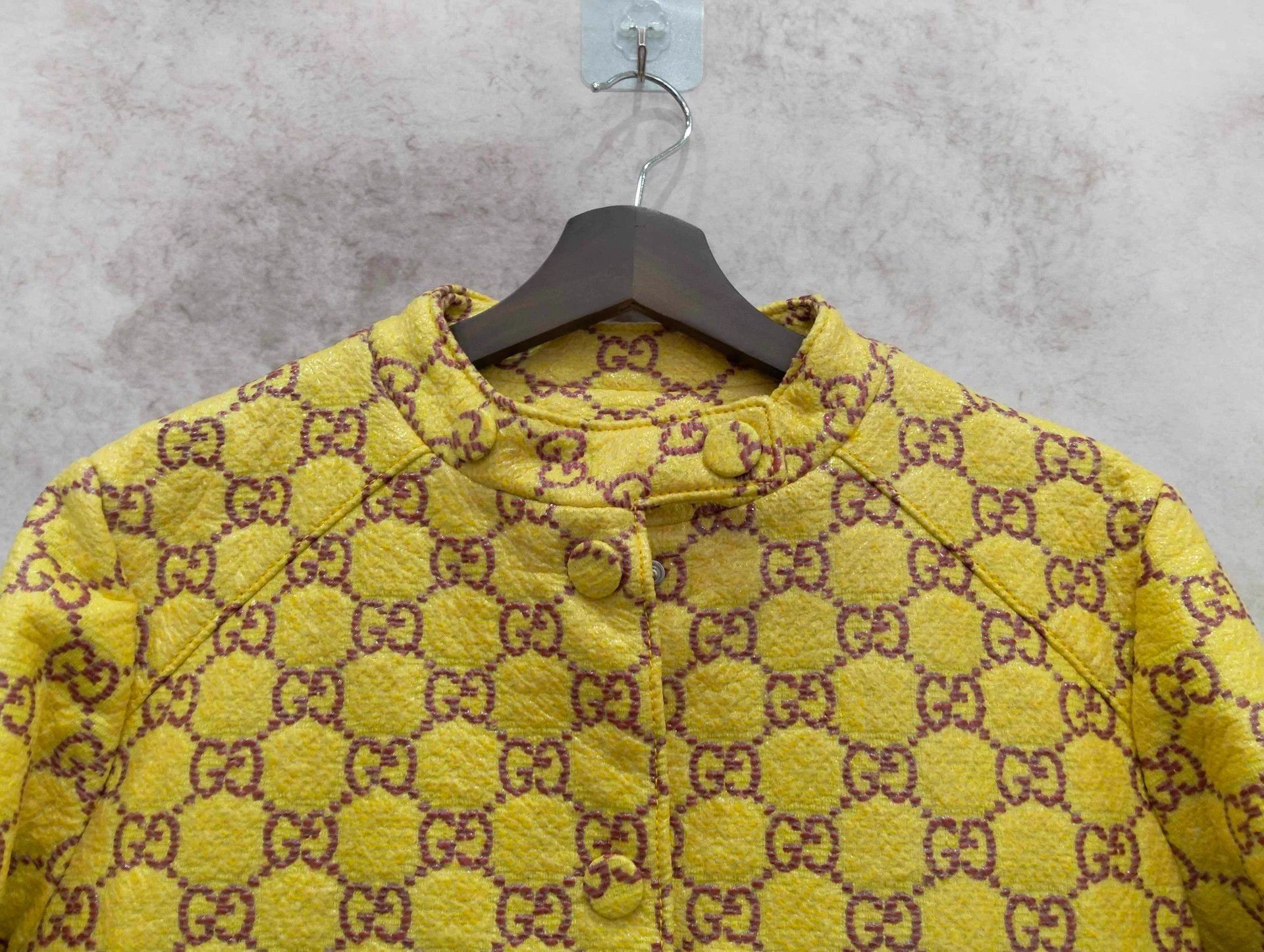 Gucci Gucci Runway Yellow GG Print Overcoat 42 Size M / US 6-8 / IT 42-44 - 3 Thumbnail