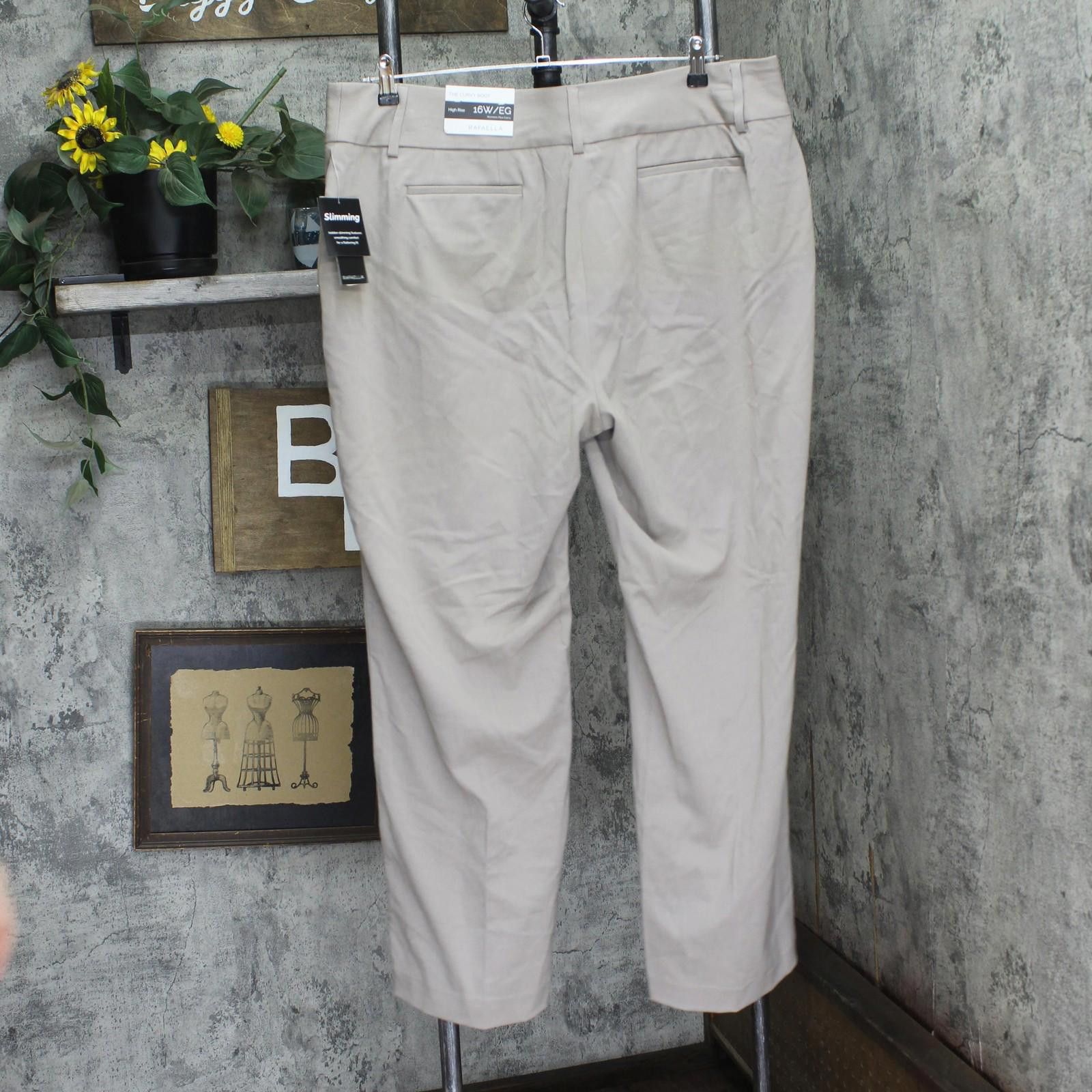 Other Nwt Rafaella Fit Pants With Pockets Summer Straw Brown 16 Size 38" / US 16 / IT 52 - 2 Thumbnail