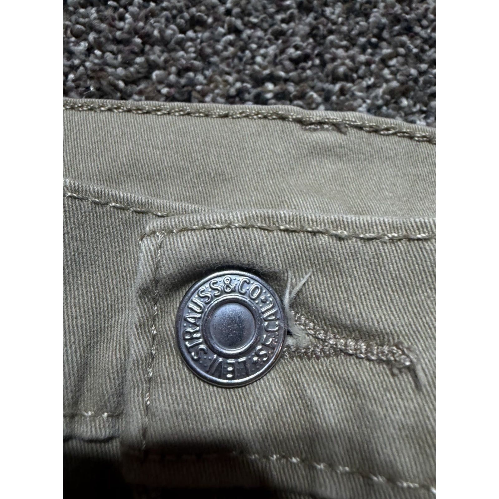 Levi's Levi’s 511 Slim Straight Pants Mens Khakis Casual Tan Beige 34X32 34 34 Waist Inseam Cotton Logo Regular Straight Jeans-Trousers 500 Series Mens Size US 34 / EU 50 - 3 Thumbnail
