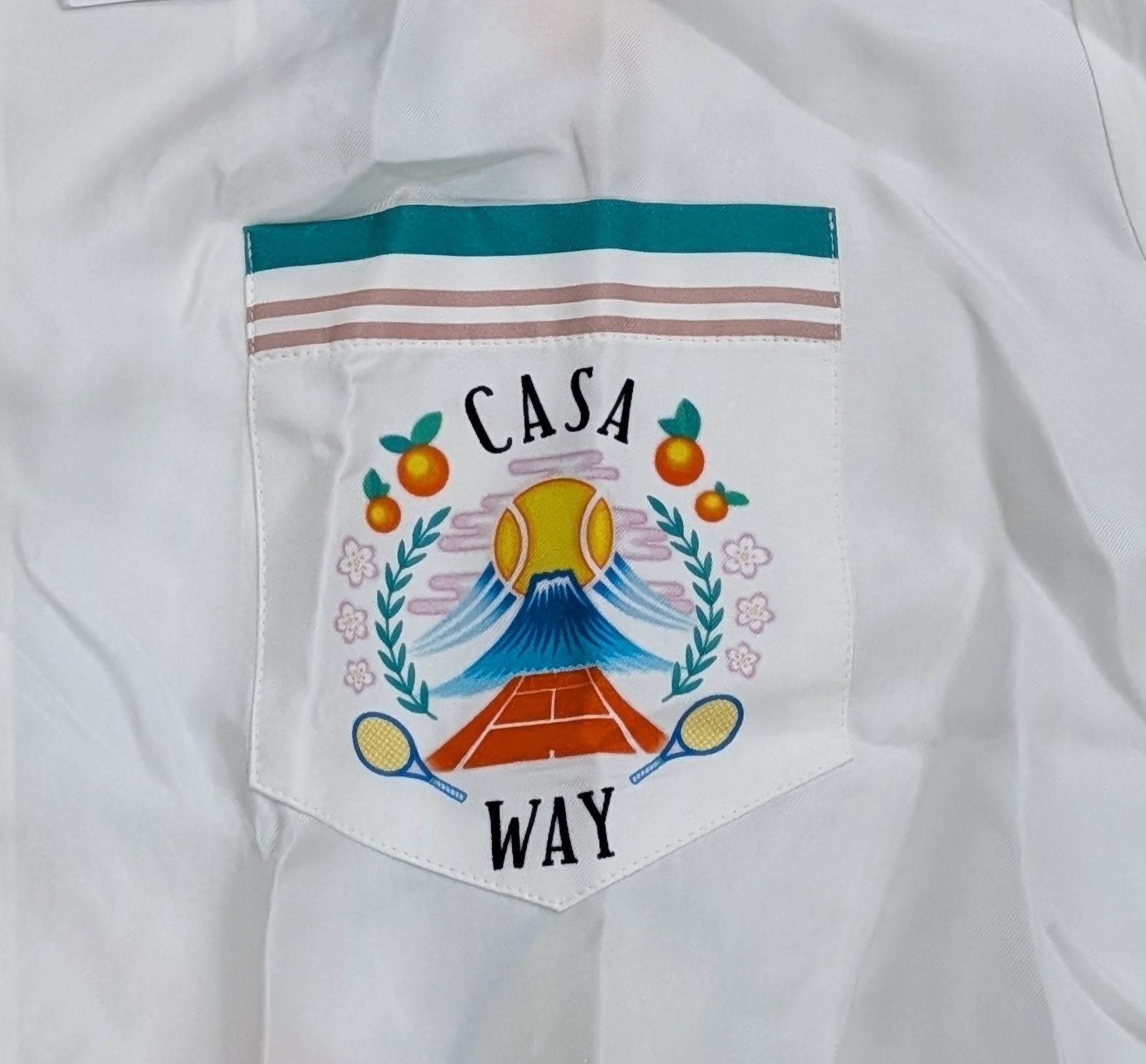 Casablanca Casablanca "Casa Way" Silk Button-Up Shirt White Multi XL Size US XL / EU 56 / 4 - 3 Thumbnail