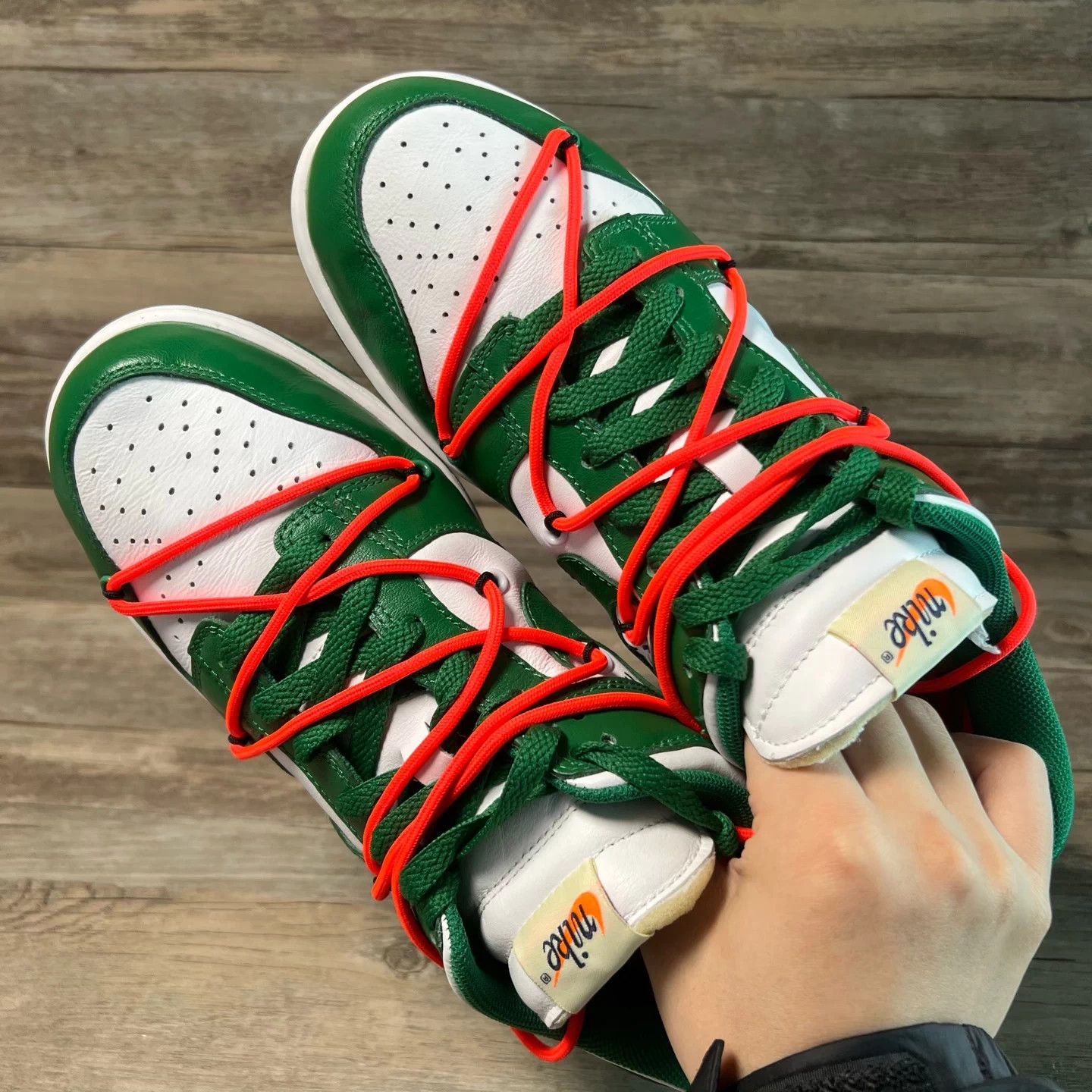Nike Nike Dunk x Off-White White Green CT0856-100 Size US 9 / EU 42 - 5 Thumbnail
