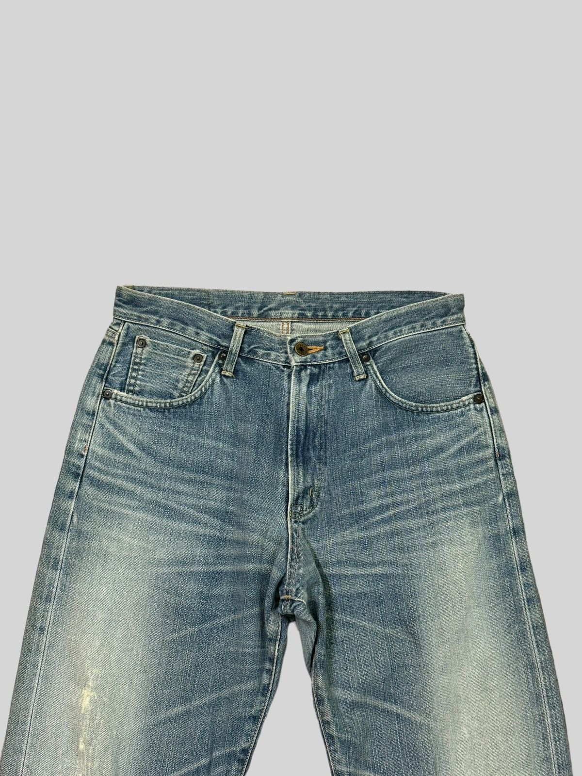 If Six Was Nine Vintage EDWIN 505X Redline selvedge Denim Jeans Size US 31 - 3 Thumbnail