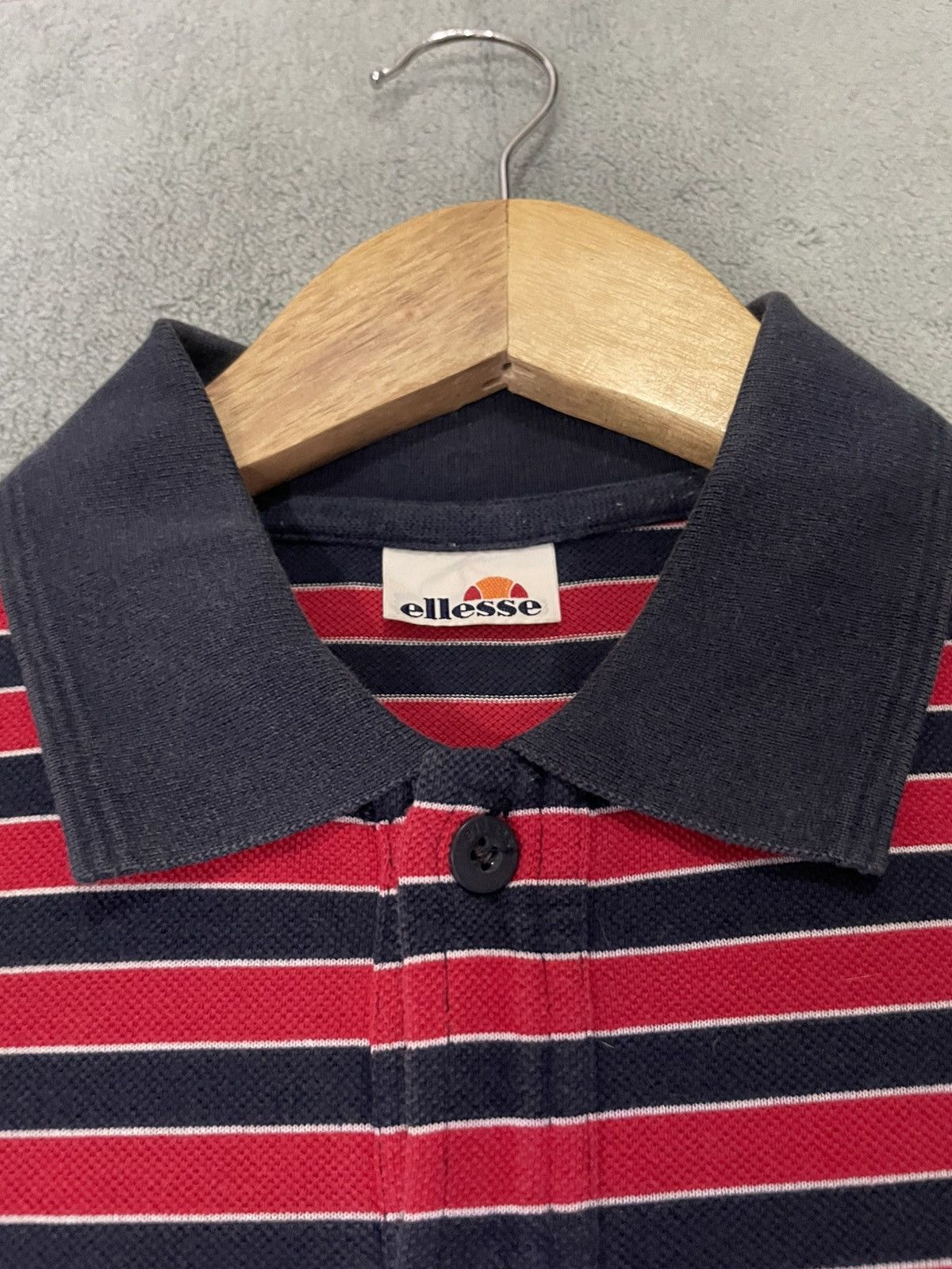 Ellesse Ellese Stripe Tshirt Collar Size US M / EU 48-50 / 2 - 7 Thumbnail
