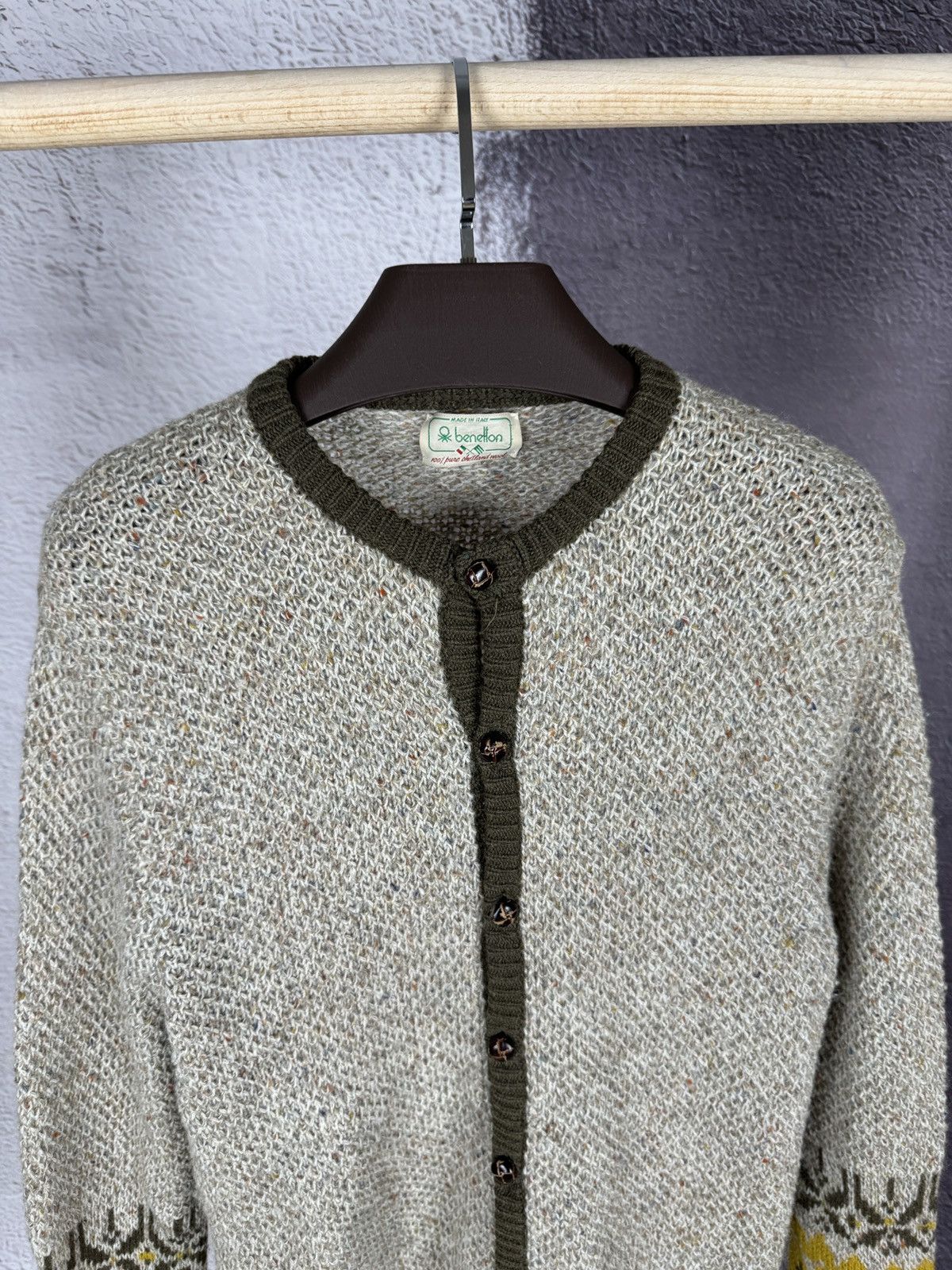Benetton Benetton vintage 90 button up sweater cardigan made in Italy Size US M / EU 48-50 / 2 - 8 Thumbnail