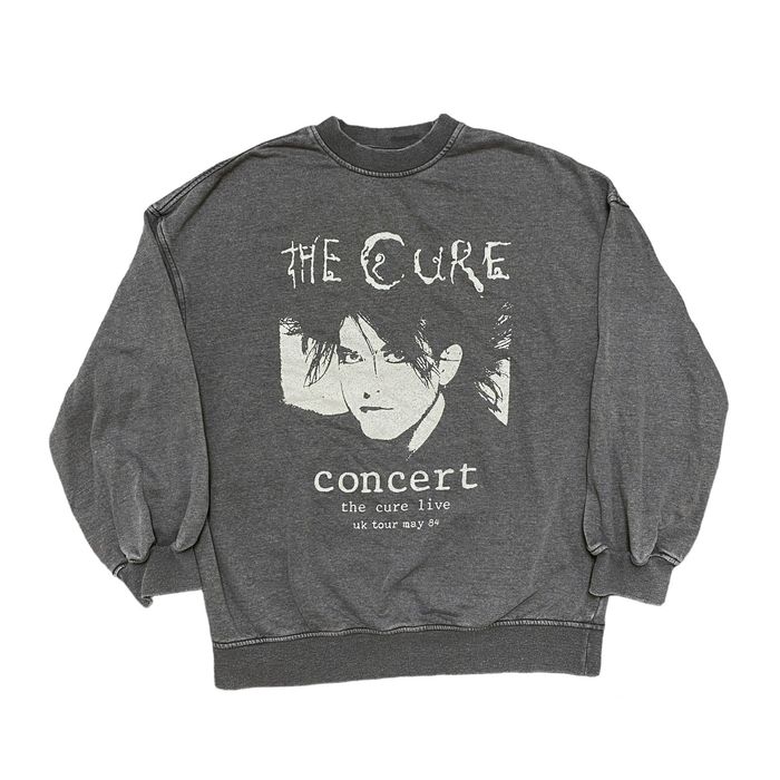 The Cure Sweatshirt
 Vintage Vintage The Cure Sweatshirt Live Concert 84 Gray