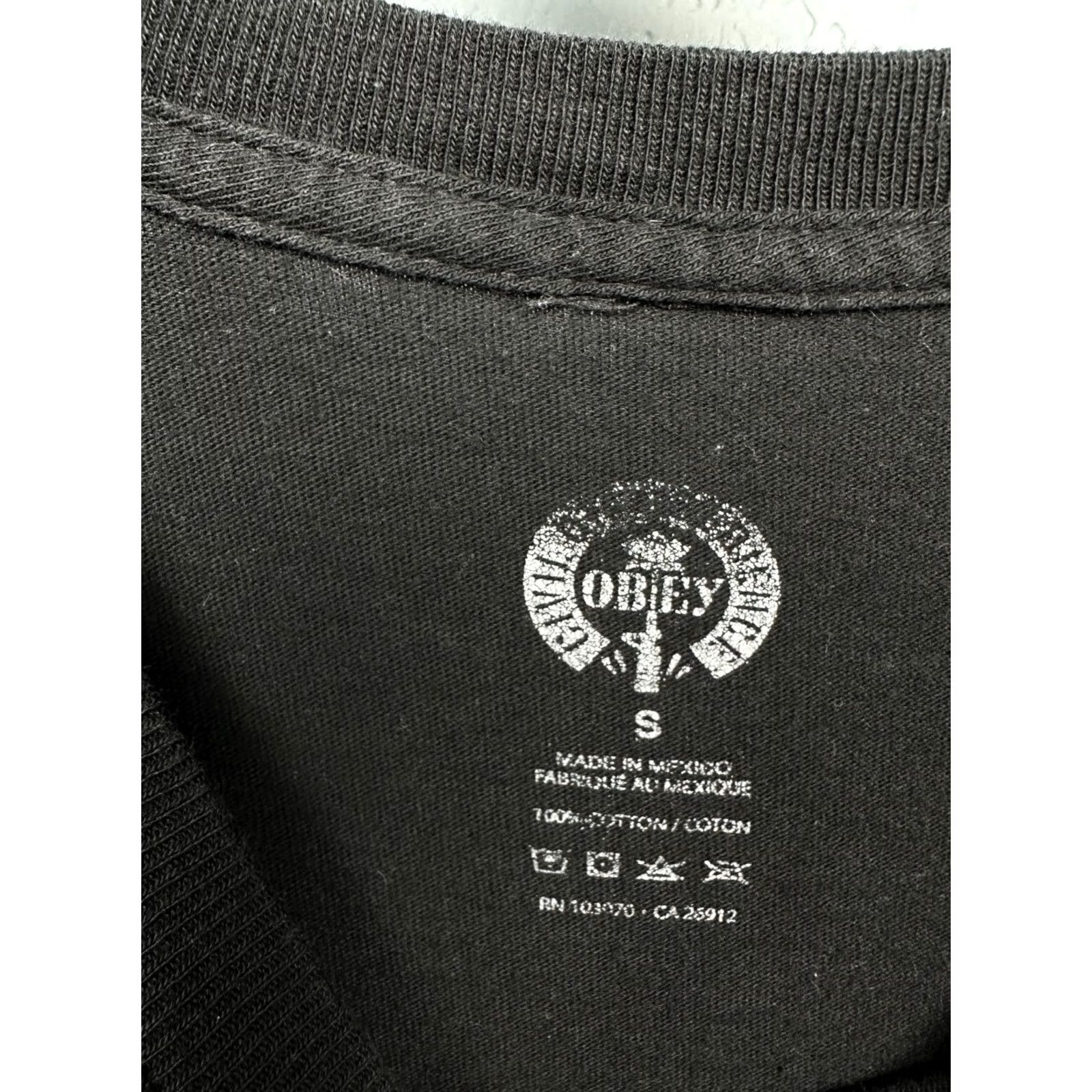 Obey OBEY SMASH RACISM No Tolerance For IGNORANCE Punk Anarchy T-Shirt Mens S Black Cotton Logo Vintage Size US S / EU 44-46 / 1 - 4 Thumbnail