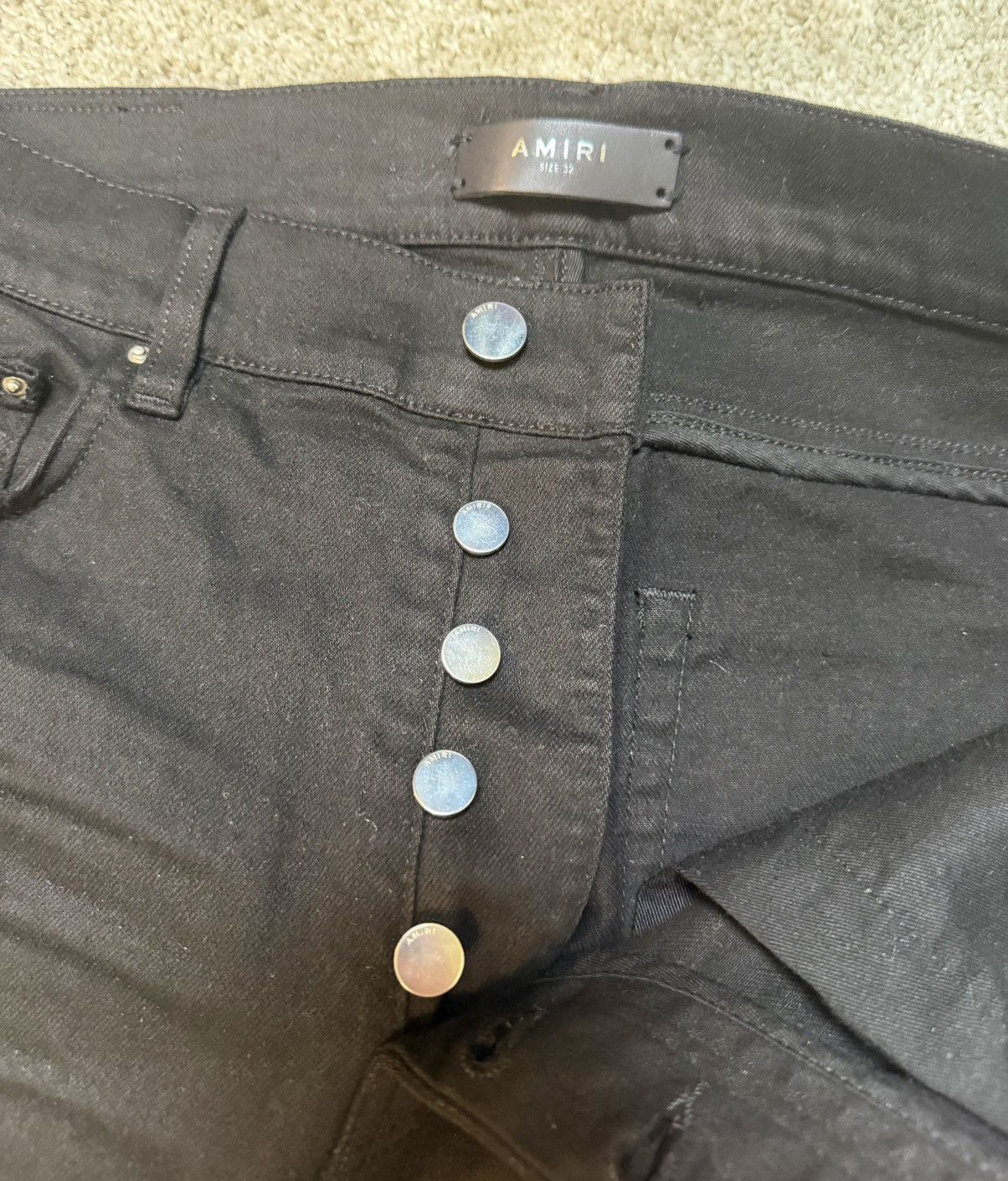 Amiri Amiri Skinny Jeans Black Size US 32 / EU 48 - 3 Thumbnail