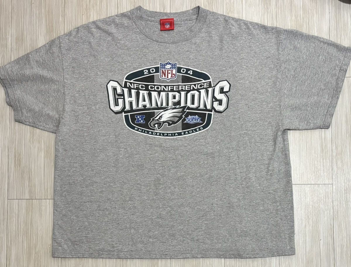 NFL Vintage Philadelphia Eagles 2004 NFC Champions Tee Size US XL / EU 56 / 4 - 1 Thumbnail