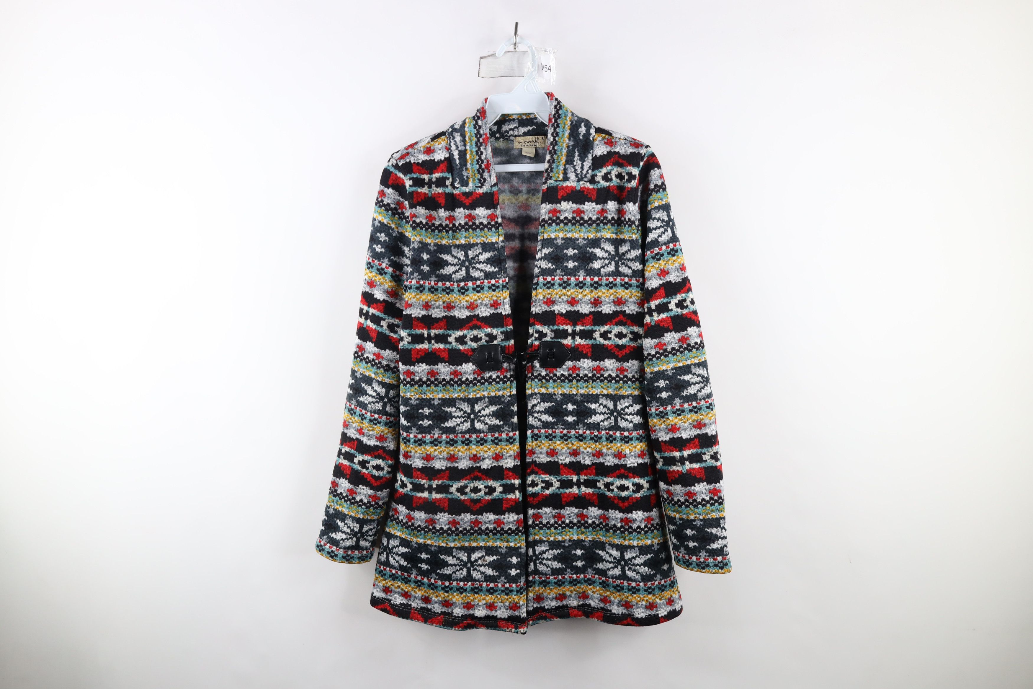 Vintage Vintage 90s Streetwear Knit Toggle Button Cardigan Sweater Size L / US 10 / IT 46 - 1 Thumbnail