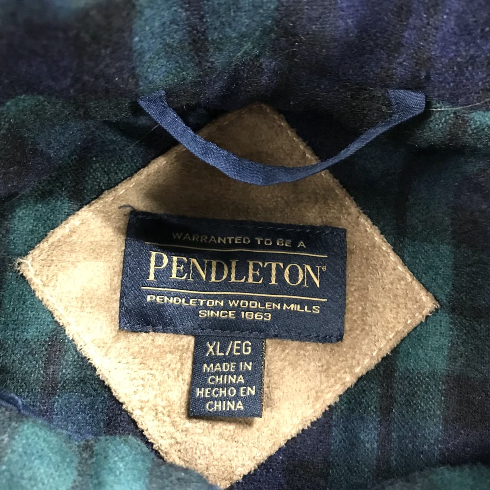 Pendleton Pendleton Womens XL Blue Deep Pile Fleece Lined Heavy Full Zip Outdoor Jacket Size XL / US 12-14 / IT 48-50 - 5 Thumbnail