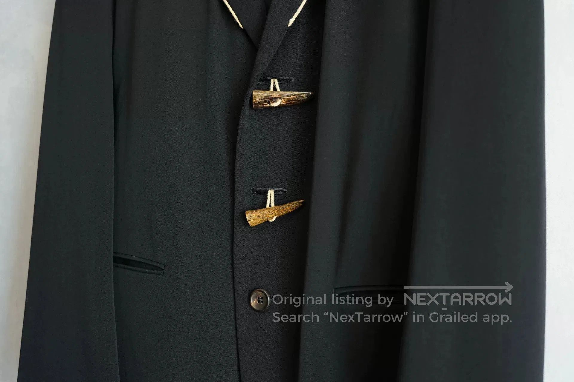 Yohji Yamamoto Yohji Yamamoto Black Jacket with Unique Details. Size US M / EU 48-50 / 2 - 6 Thumbnail