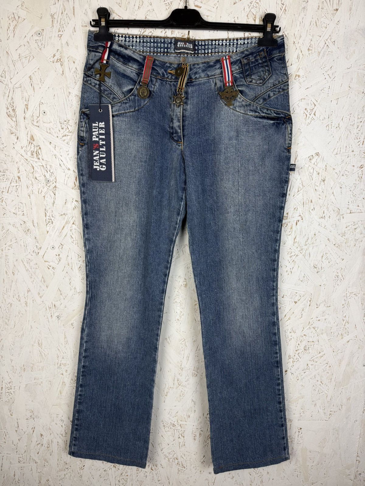 Jean Paul Gaultier NWT Vintage Jean Paul Gaultier Sheriff Star Jeans 30/34 Size US 30 / EU 46 - 1 Thumbnail