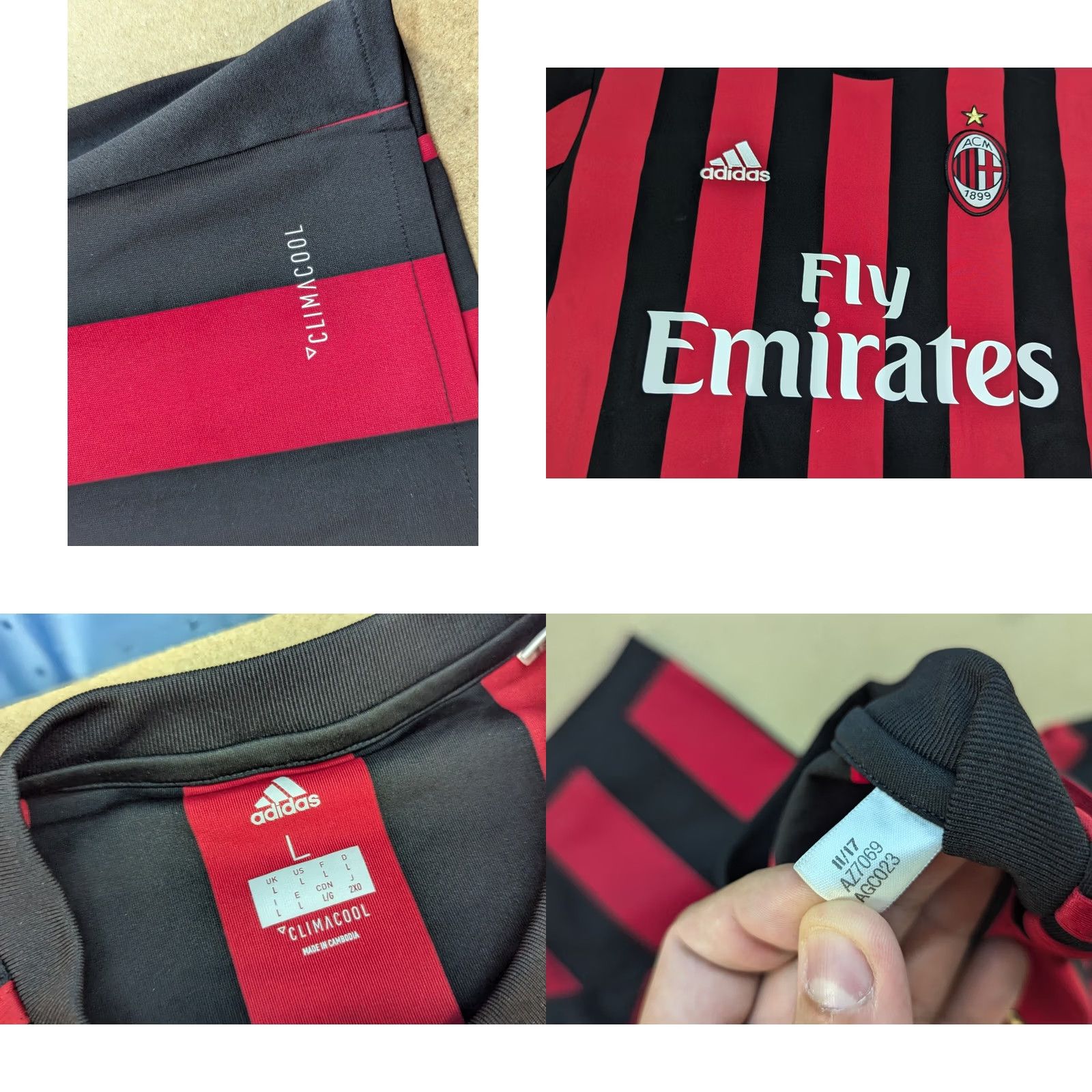 Adidas adidas Jersey Mens L Milan Calhanoglu Home Football Size Size US L / EU 52-54 / 3 - 9 Thumbnail