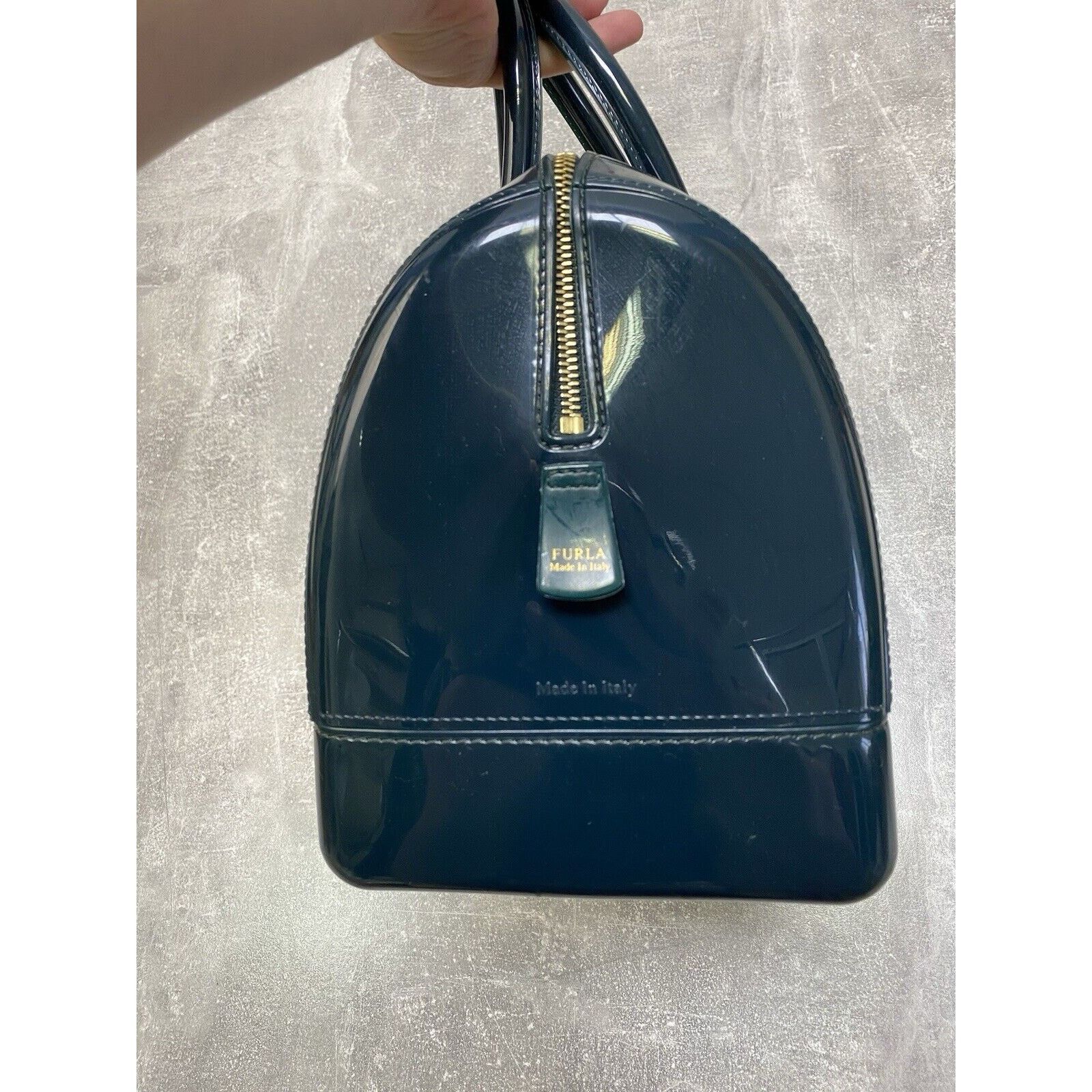 Furla Furla Candy Bauletto Jelly Rubber Studded Bag Handbag Gum Size ONE SIZE - 10 Thumbnail