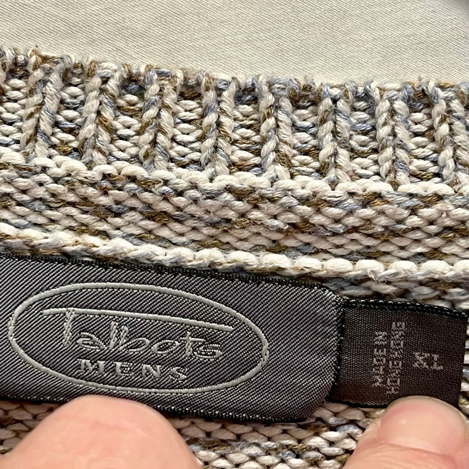Other Talbot's Men's Sweater XL Blue/Brown Herringbone Vintage Ski Size US XL / EU 56 / 4 - 2 Thumbnail