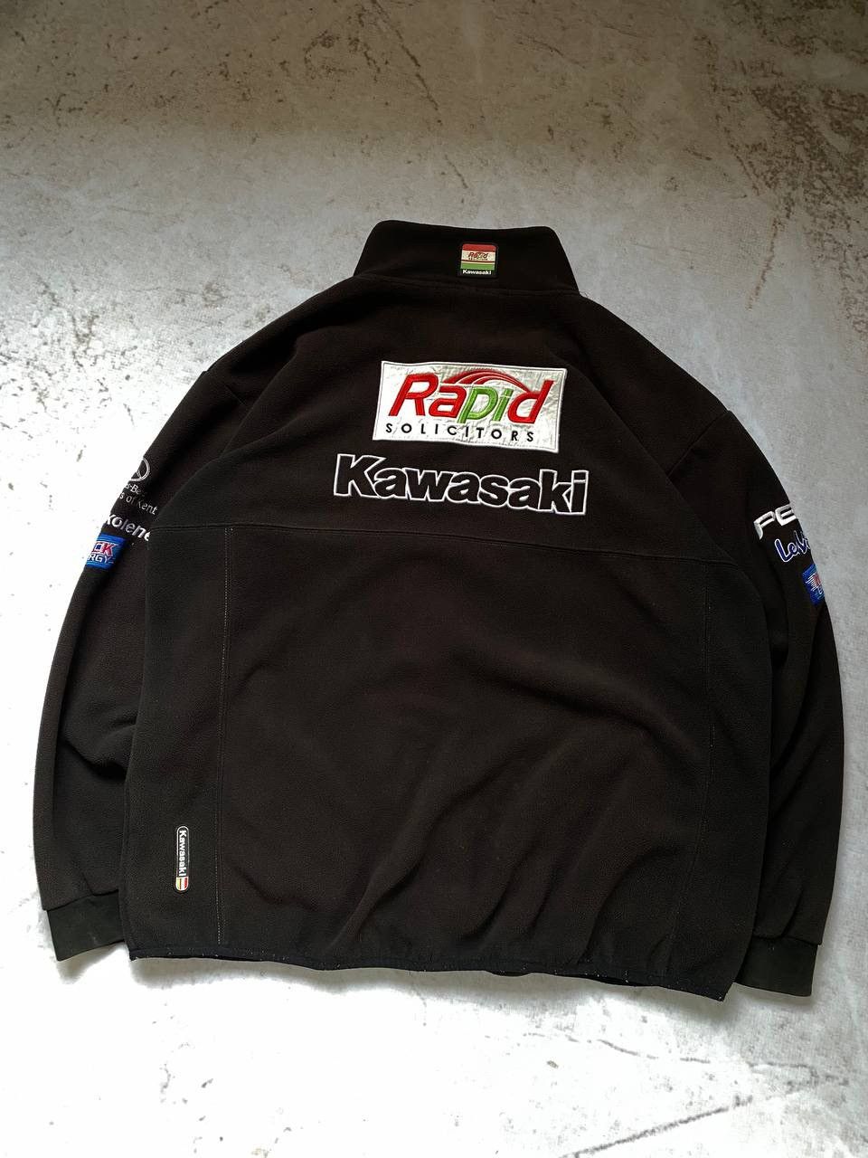 Vintage Vintage Kawasaki Rapid Team Y2K Fleece Racing Jacket Size US XXL / EU 58 / 5 - 2 Thumbnail