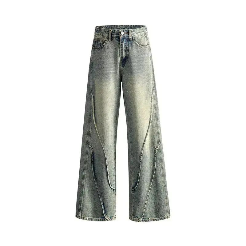 Japanese Brand Retro loose straight leg micro flared jeans Size US 32 / EU 48 - 4 Thumbnail