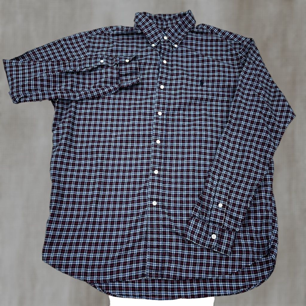 Ralph Lauren Ralph Lauren Shirt Men XL Black Plaid Flannel Button-Up Casual Adult Size US XL / EU 56 / 4 - 1 Thumbnail