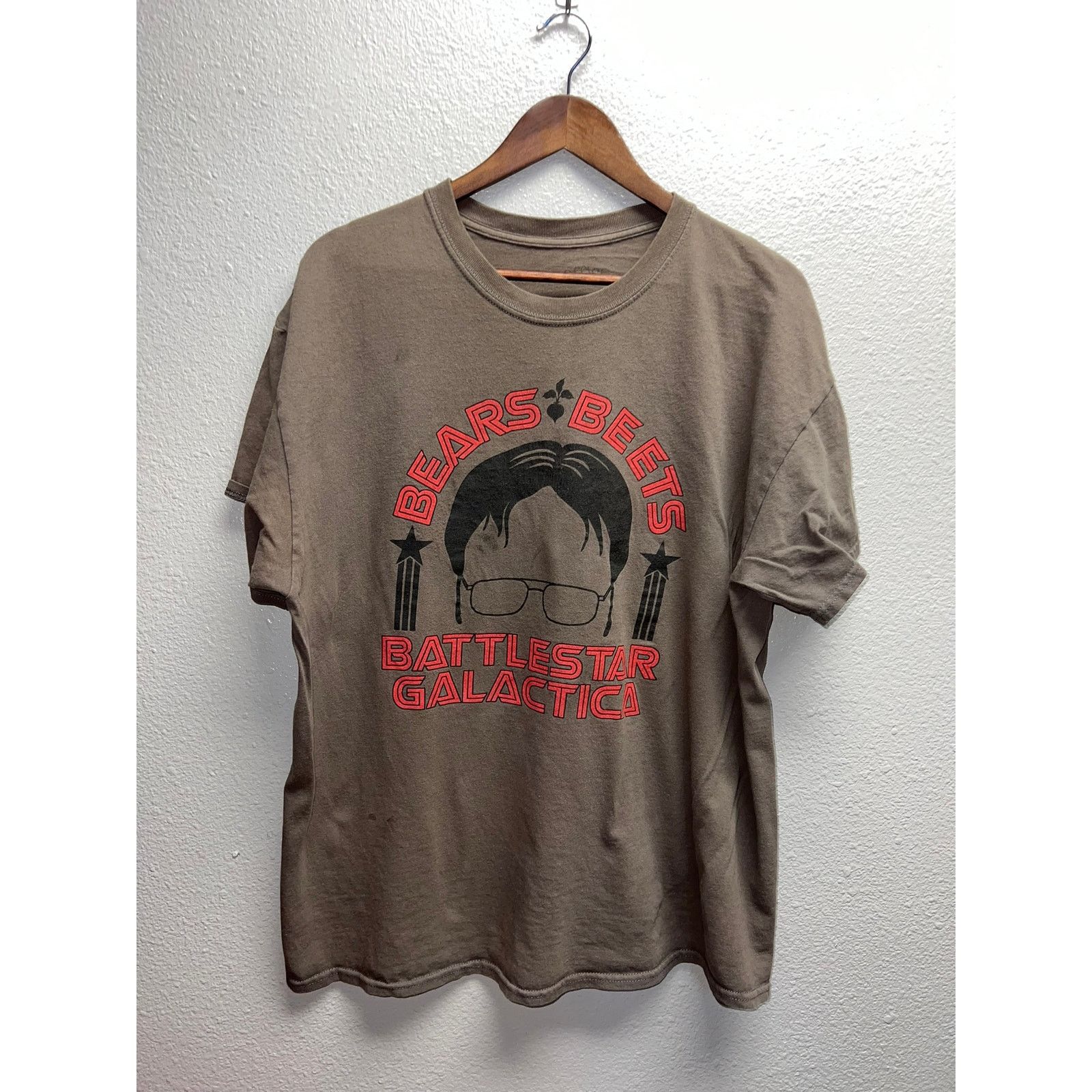 Vintage The Office Bears Beets Battlestar Galactica Shirt Stained XL Size US XL / EU 56 / 4 - 1 Thumbnail