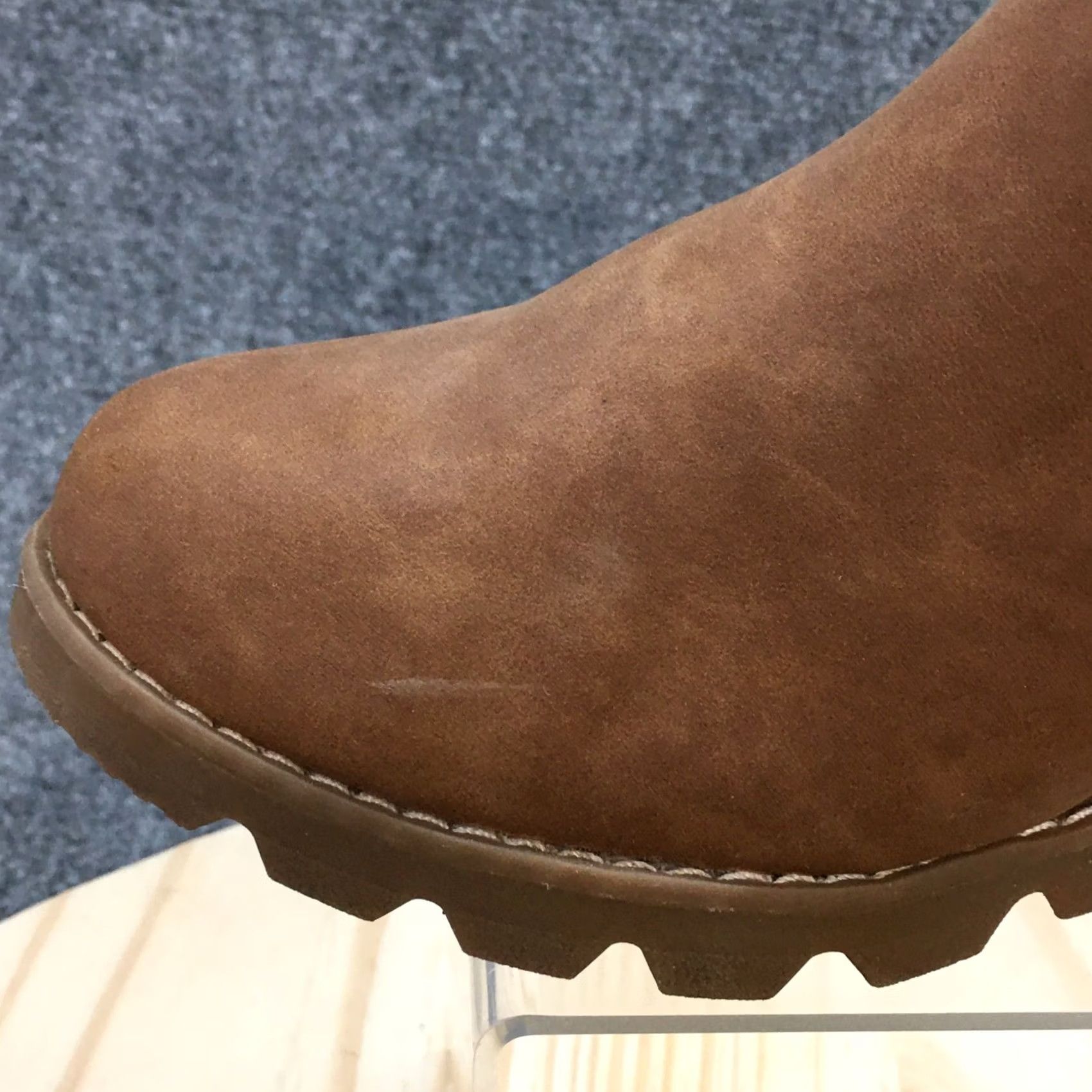 Vintage Universal Thread Chelsea Boots Womens 9 Brown Linda Leather Wedge Pull On Casual Size US 9 / IT 39 - 3 Thumbnail