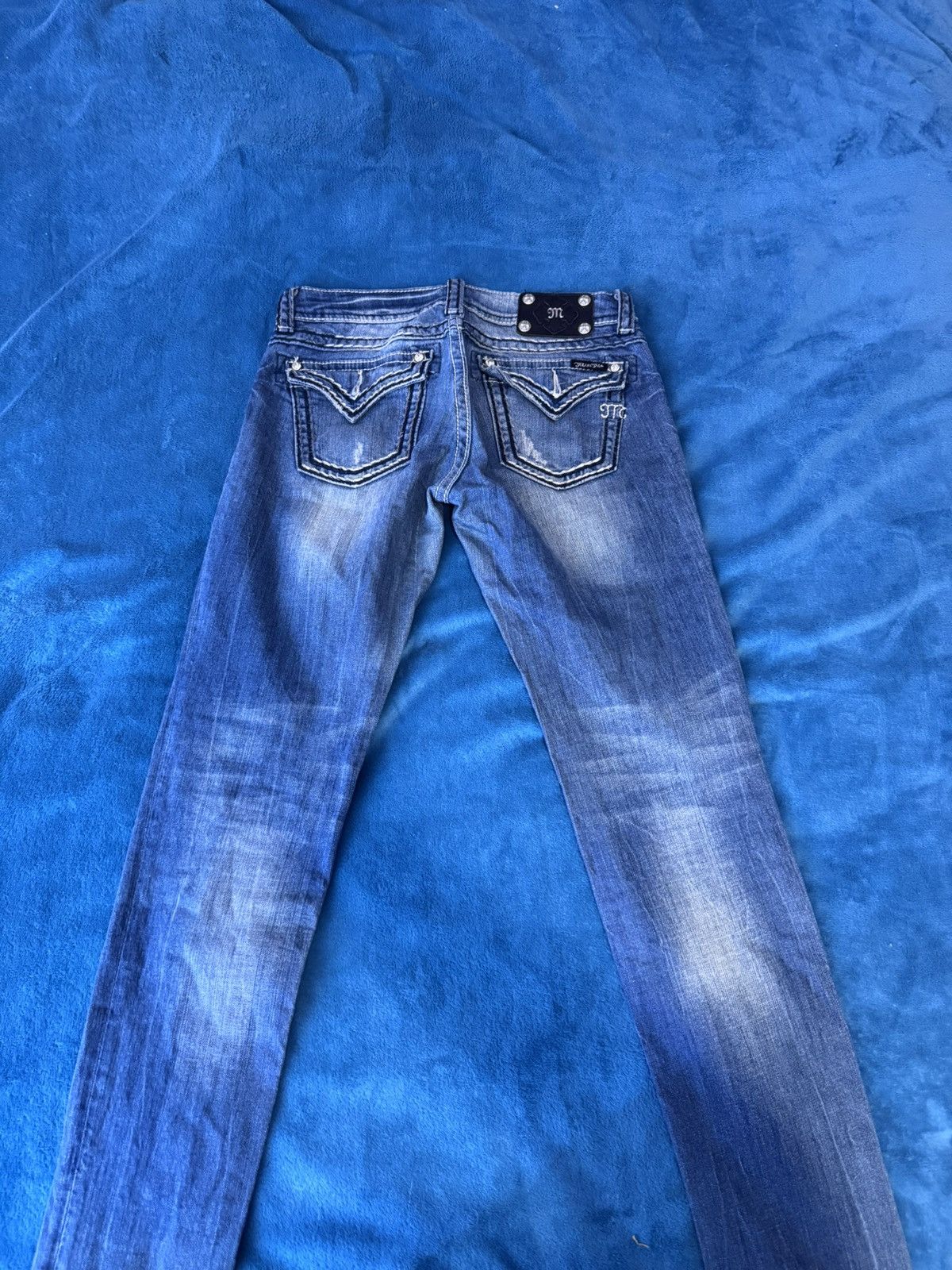 Miss Me × Vintage Missme y2k jeans vintage rare lowrise Size 29" - 2 Thumbnail