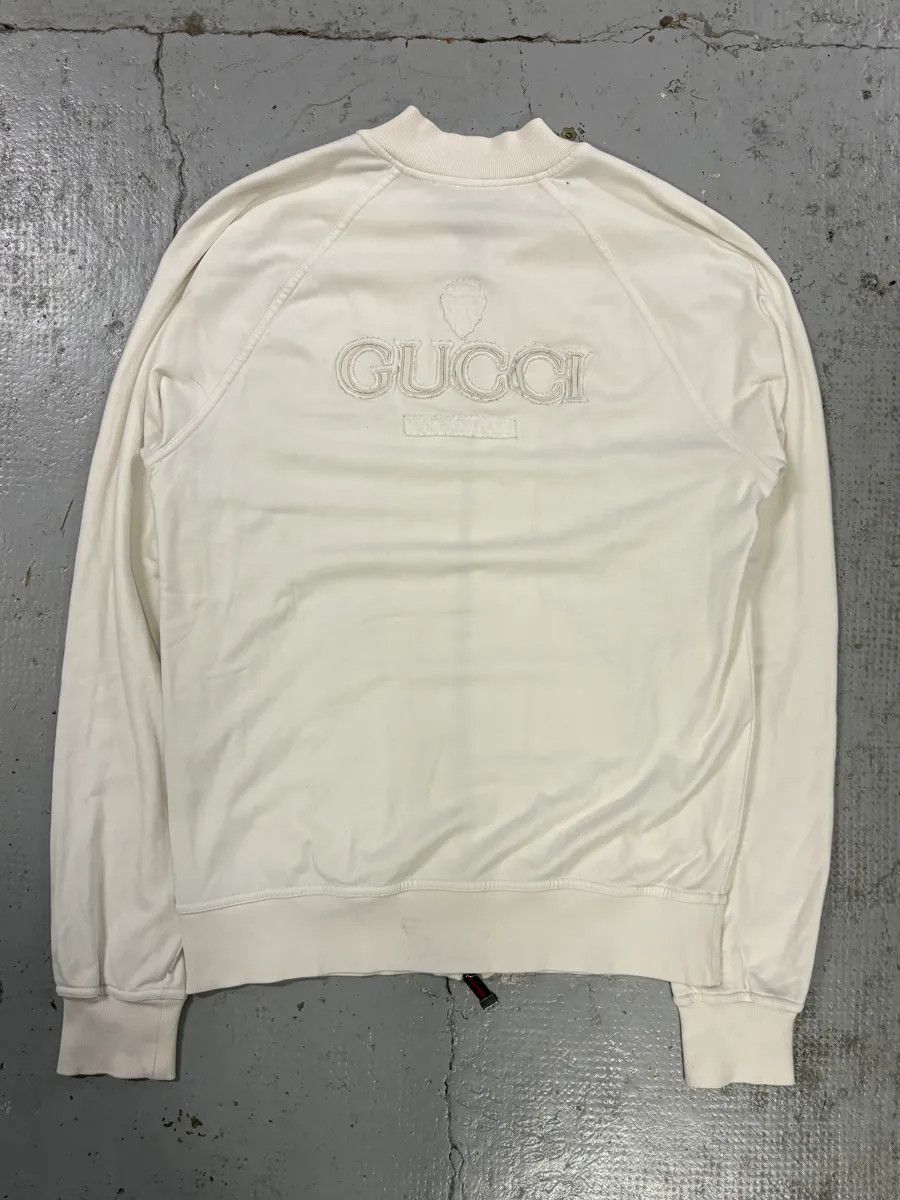 Gucci AW2006 Gucci White Propaganda Zip-up Sweater Size US M / EU 48-50 / 2 - 2 Thumbnail