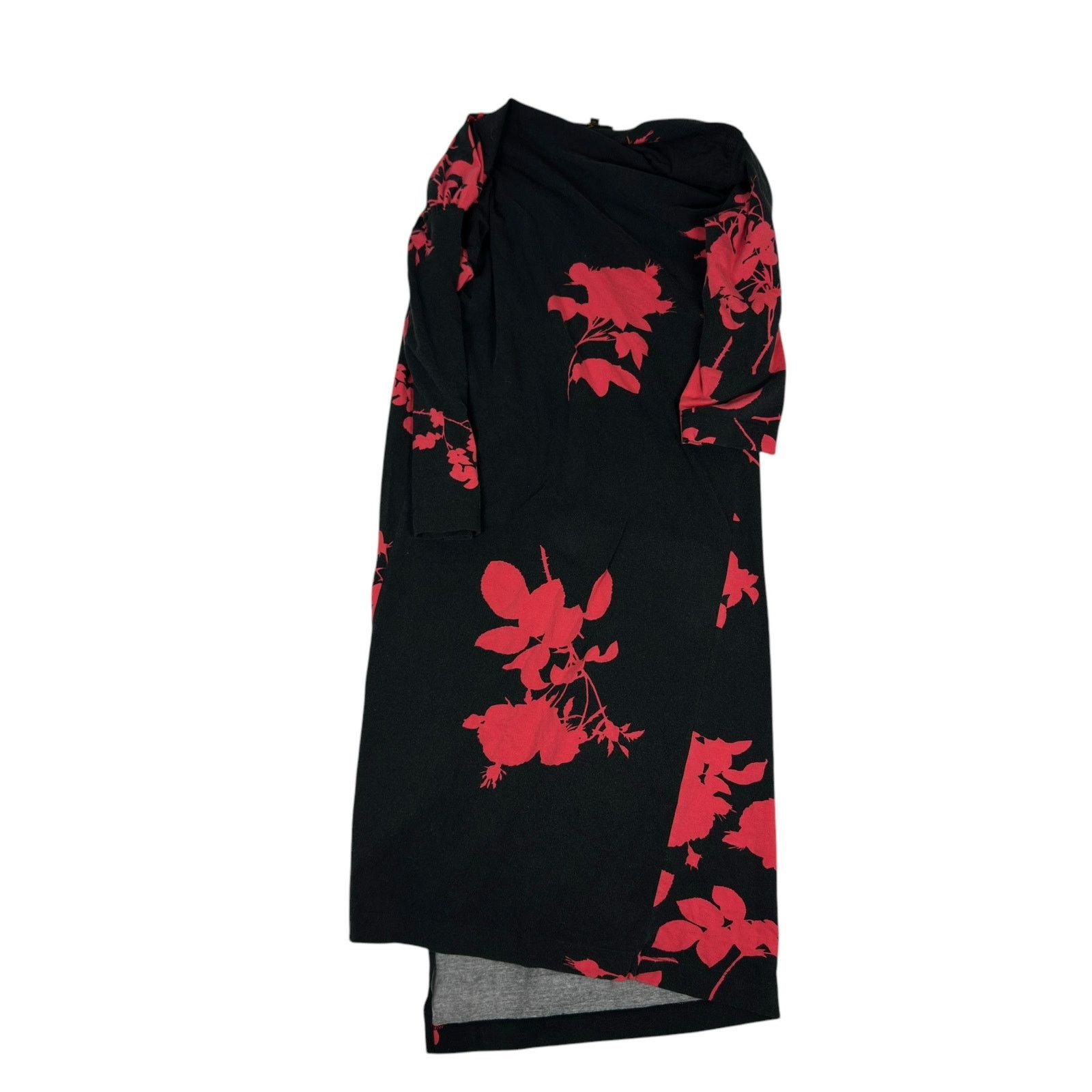 Vivienne Westwood Vivienne Westwood Black Red Floral Midi Dress M Size M / US 6-8 / IT 42-44 - 6 Thumbnail