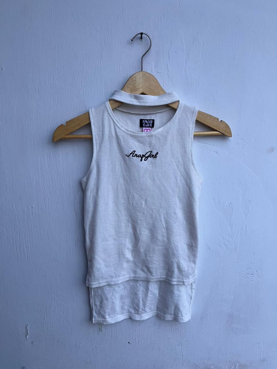 Japanese Brand STEAL! Anap Girl White Tanktop for Ladies LGB Size S / US 4 / IT 40 - 1 Thumbnail
