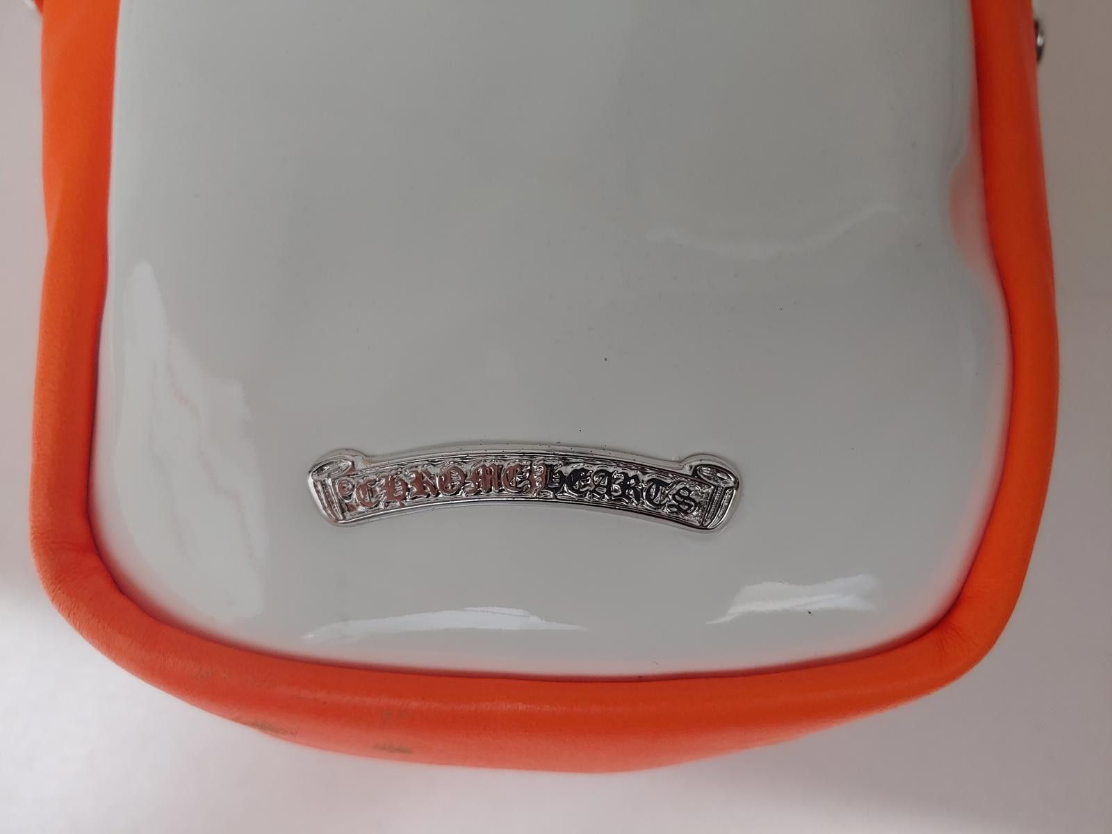 Chrome Hearts Chrome Hearts Patent Leather Cross Patch Bag in Orange/White Size ONE SIZE - 9 Thumbnail