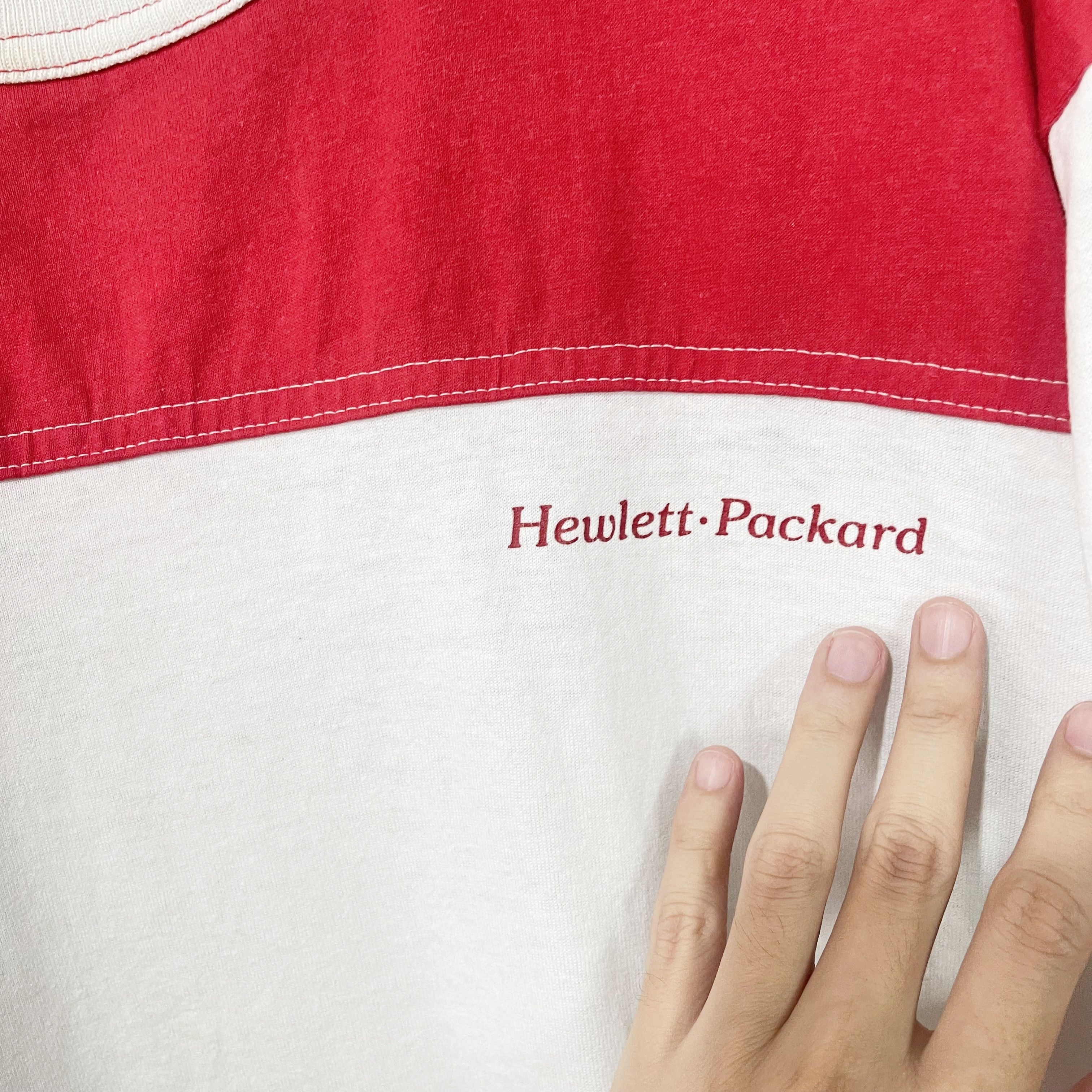 Vintage Vintage 80s Hewlett-Packard T-Shirt Size US XL / EU 56 / 4 - 2 Thumbnail