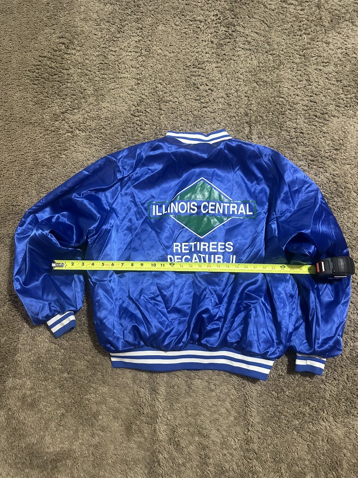 Nike Vintage Illinois Central satin jacket 80s size XL Size US XL / EU 56 / 4 - 3 Thumbnail
