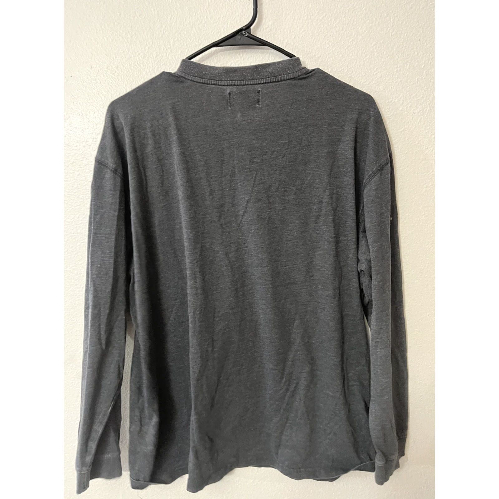 Dockers DOCKERS Shirt Men XL 100% Cotton Gray Long Sleeve Button Henley Casual Shirt Regular Fit Adults Size US XL / EU 56 / 4 - 3 Thumbnail