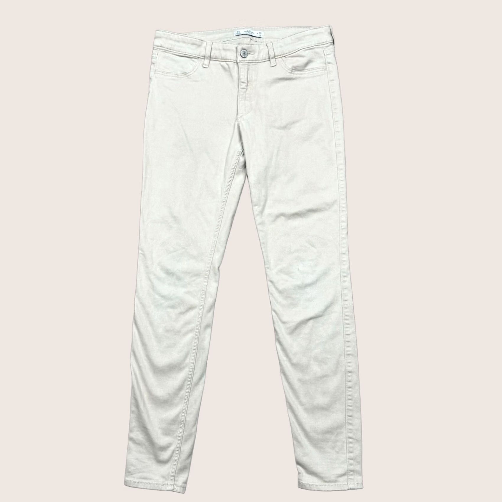 Abercrombie & Fitch Abercrombie & Fitch Pants Womens Size 6 Beige Corduroy Skinny Regular Inseam 27" City USA Pocket Set - 29 Waist Front Flat Leg Style Skinny" Size 28" / US 6 / IT 42 - 1 Thumbnail