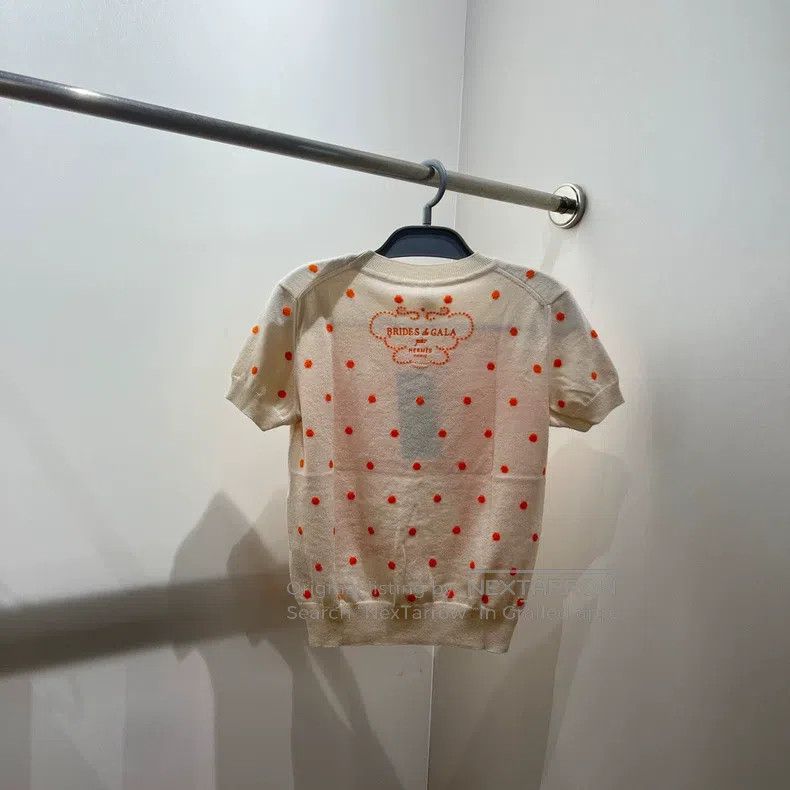 Hermes Hermes Pattern full-print polka dot crewneck sweater cashm Size XS / US 0-2 / IT 36-38 - 2 Thumbnail