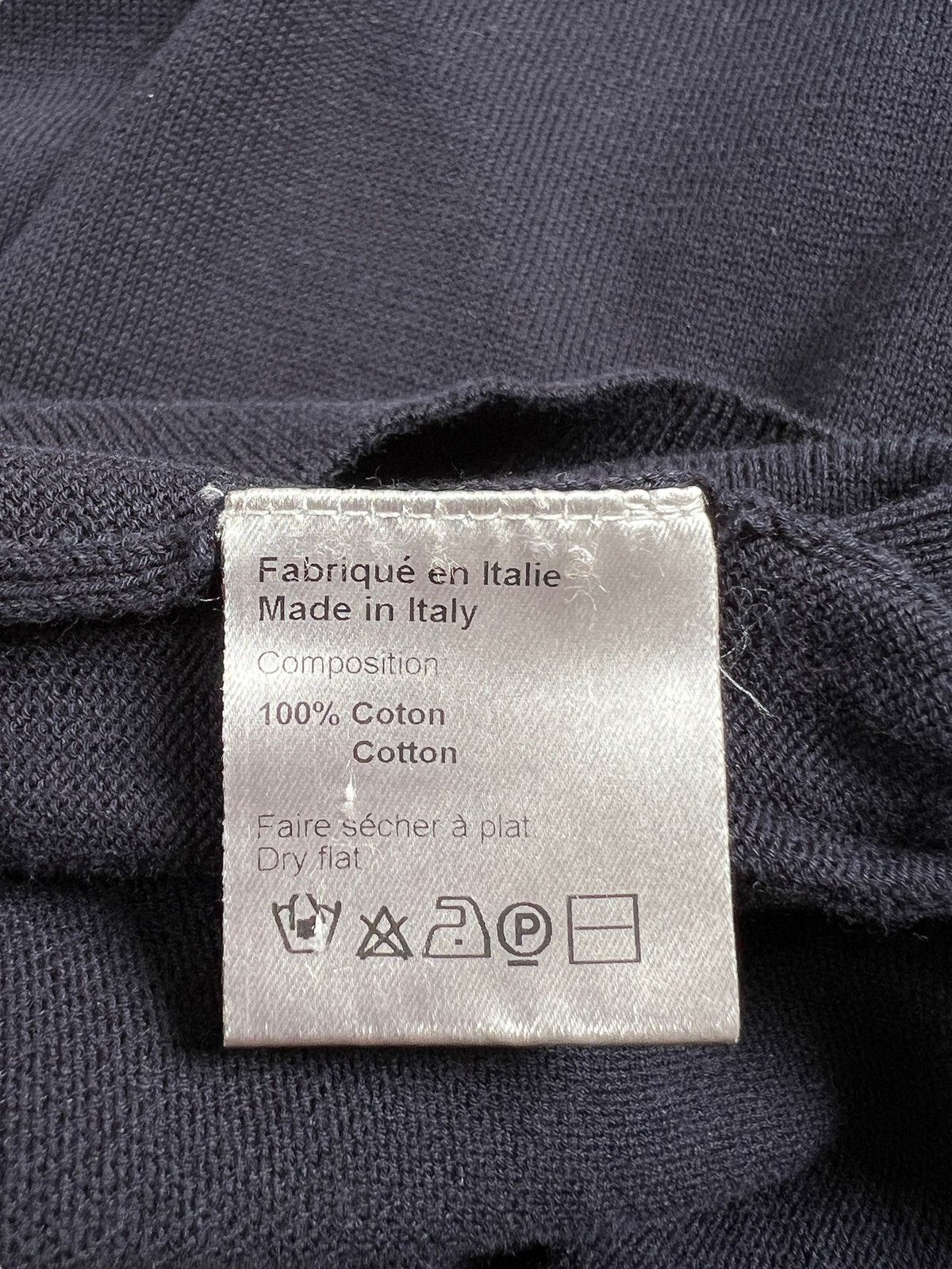 Dior × Hedi Slimane Dior Navy Blue Knitwear Sweater Size US M / EU 48-50 / 2 - 13 Thumbnail