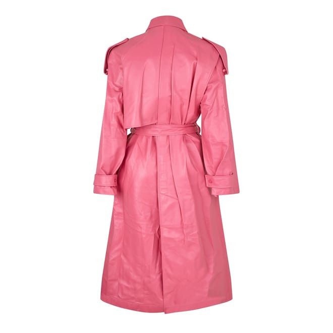 Bottega Veneta Bottega Veneta Trench Relaxed Fit Coat in Pink Size S / US 4 / IT 40 - 2 Thumbnail