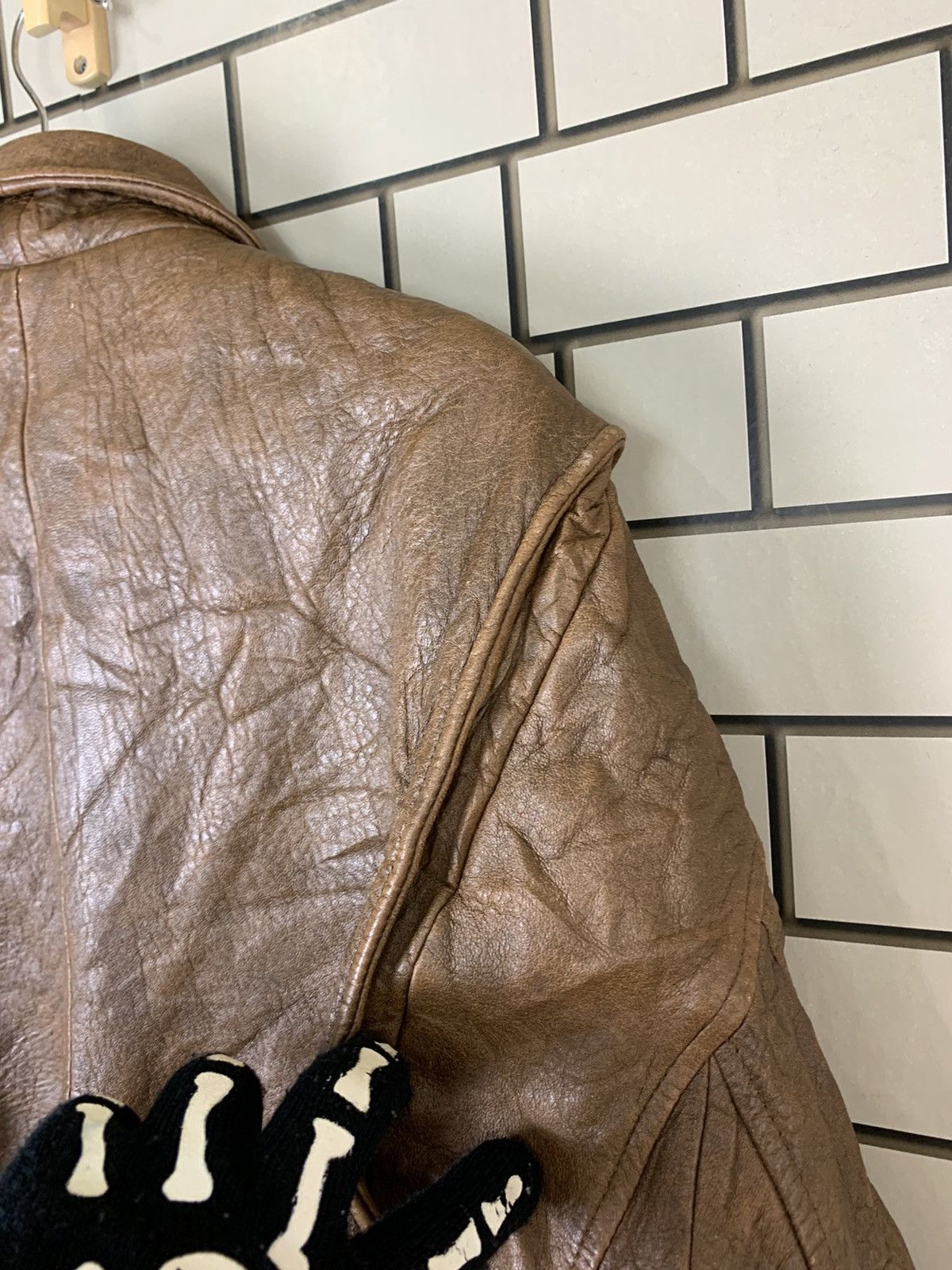 14th Addiction Vintage Japanese Brand Leather Bomber Jacket Size US L / EU 52-54 / 3 - 15 Thumbnail