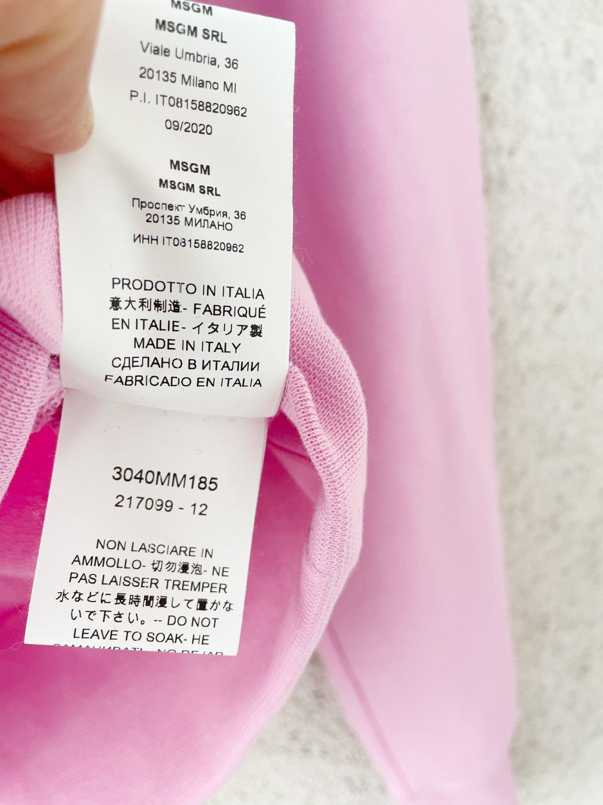 MSGM MSGM Men Pink Sweatshirt Big Logo Luxury Streetwear Size M Size US M / EU 48-50 / 2 - 10 Thumbnail