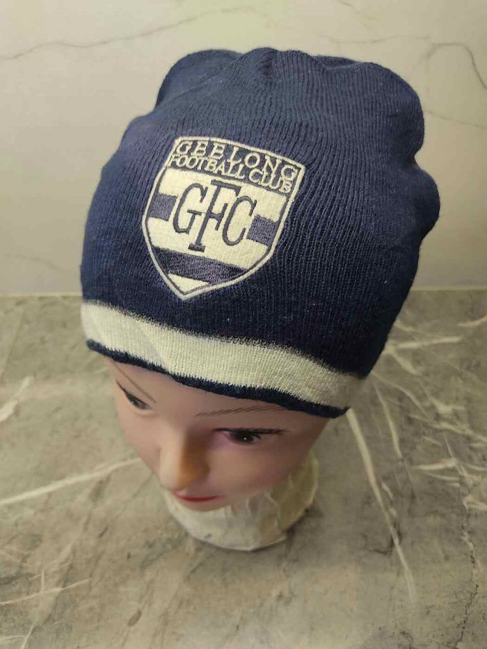 Vintage Slazenger x Geelong Football Club Beanie Size ONE SIZE - 3 Thumbnail