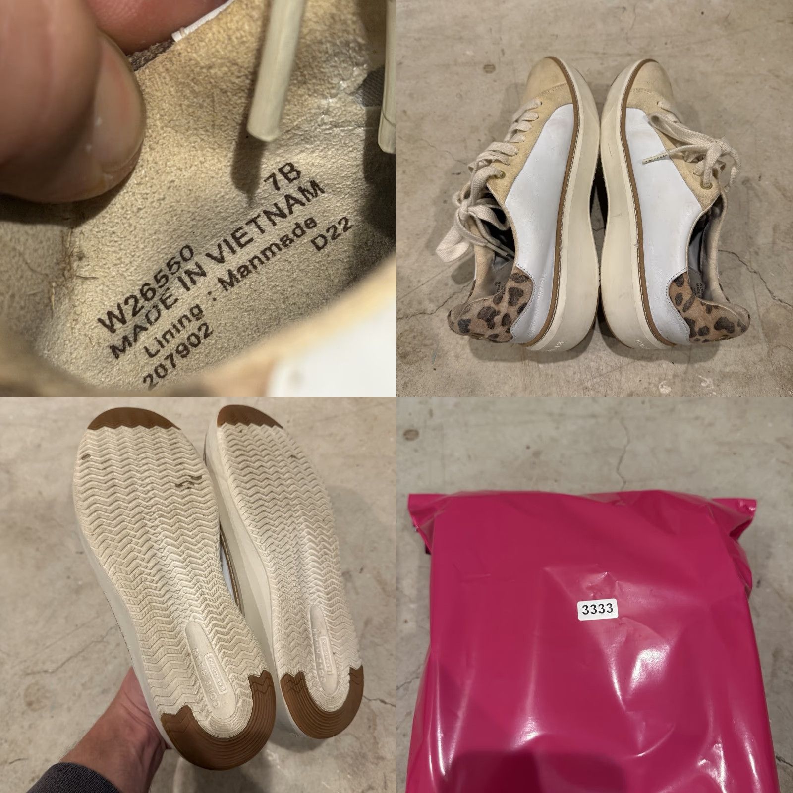 Cole Haan Cole Haan Womens Grand 360 TopSpin White Leopard Sneakers W26550 Size 7 B US Sneakers Size US 7 / IT 37 - 8 Thumbnail