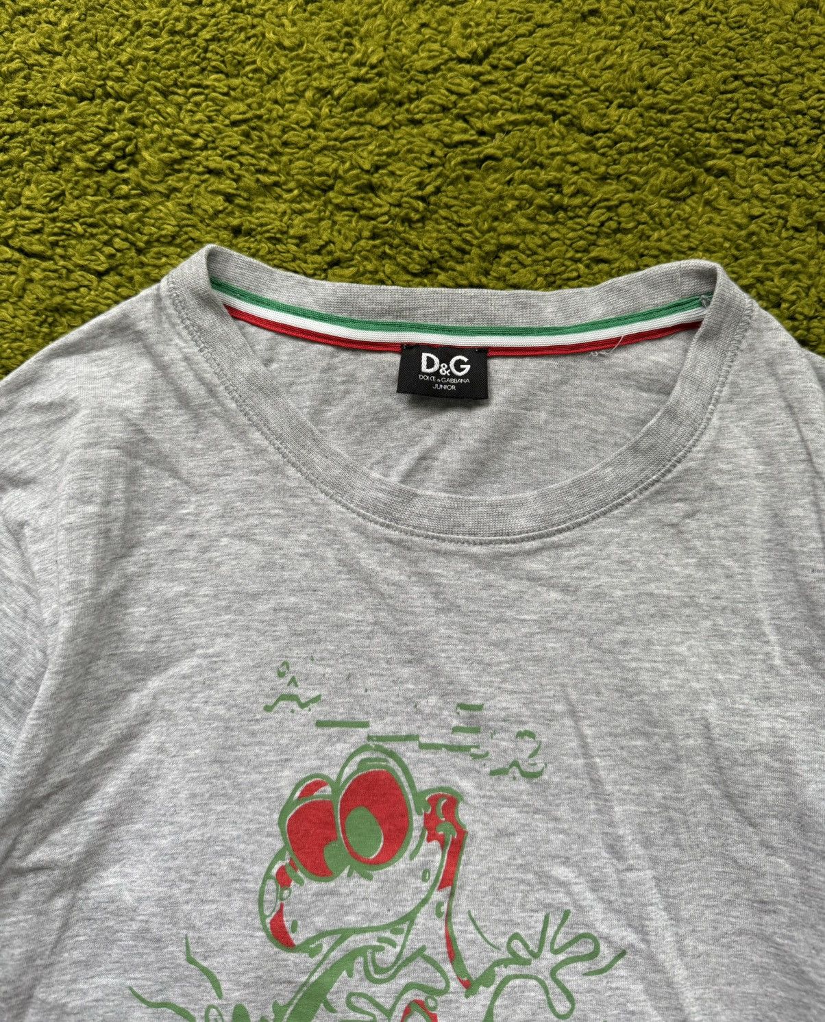 Designer × Dolce & Gabbana × Vintage 🐸 Dolce & Gabbana D&G junior frog logo t-shirt Size XS / US 0-2 / IT 36-38 - 2 Thumbnail