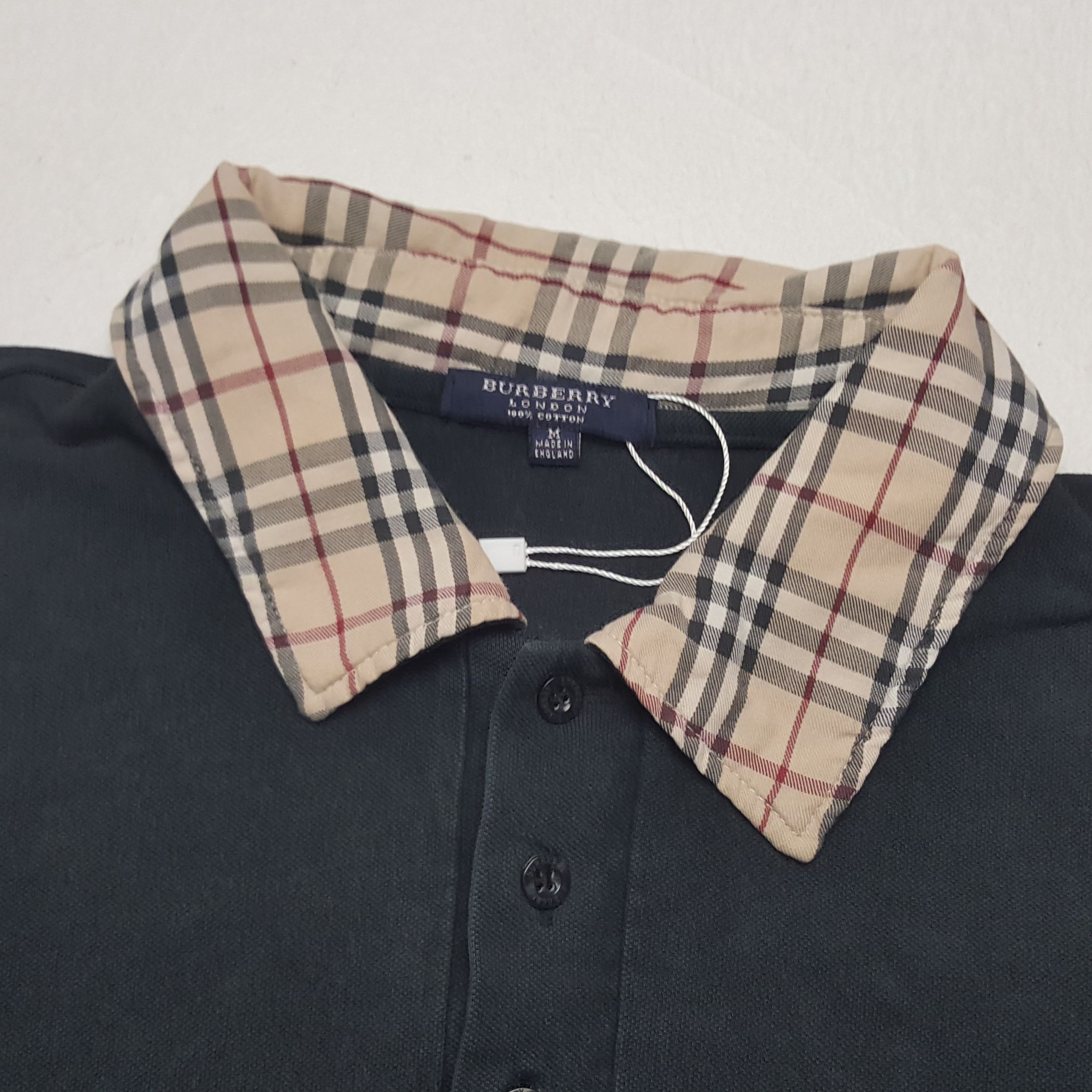 Burberry × Vintage Vintage Burberry London Nova Check Long Sleeve Polos Size US L / EU 52-54 / 3 - 4 Thumbnail
