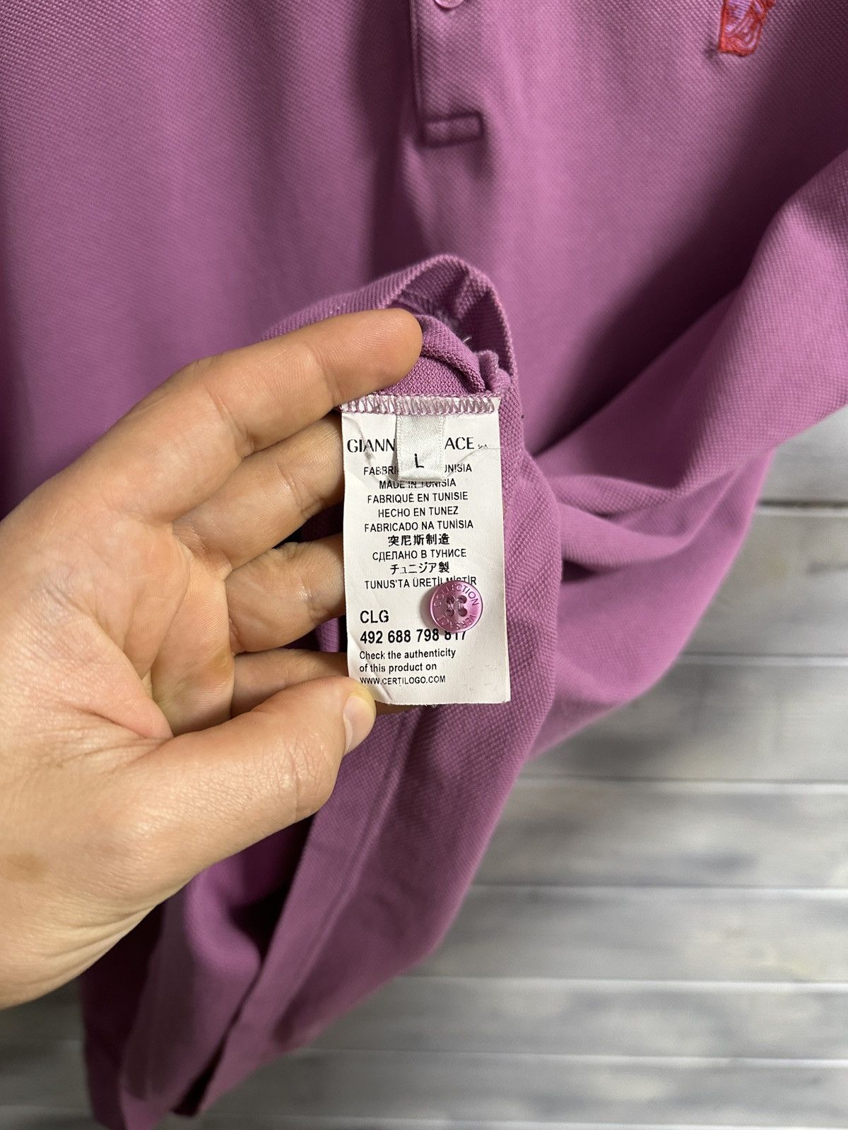 Versace Rare Luxury Polo Versace Medusa Logo Size L. Size US L / EU 52-54 / 3 - 8 Thumbnail