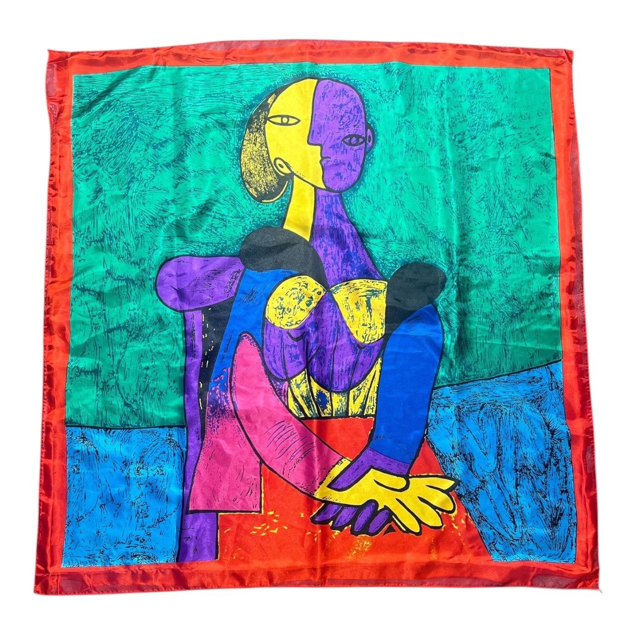Other Vintage Picasso Print Art Silk Scarf Size ONE SIZE - 1 Thumbnail