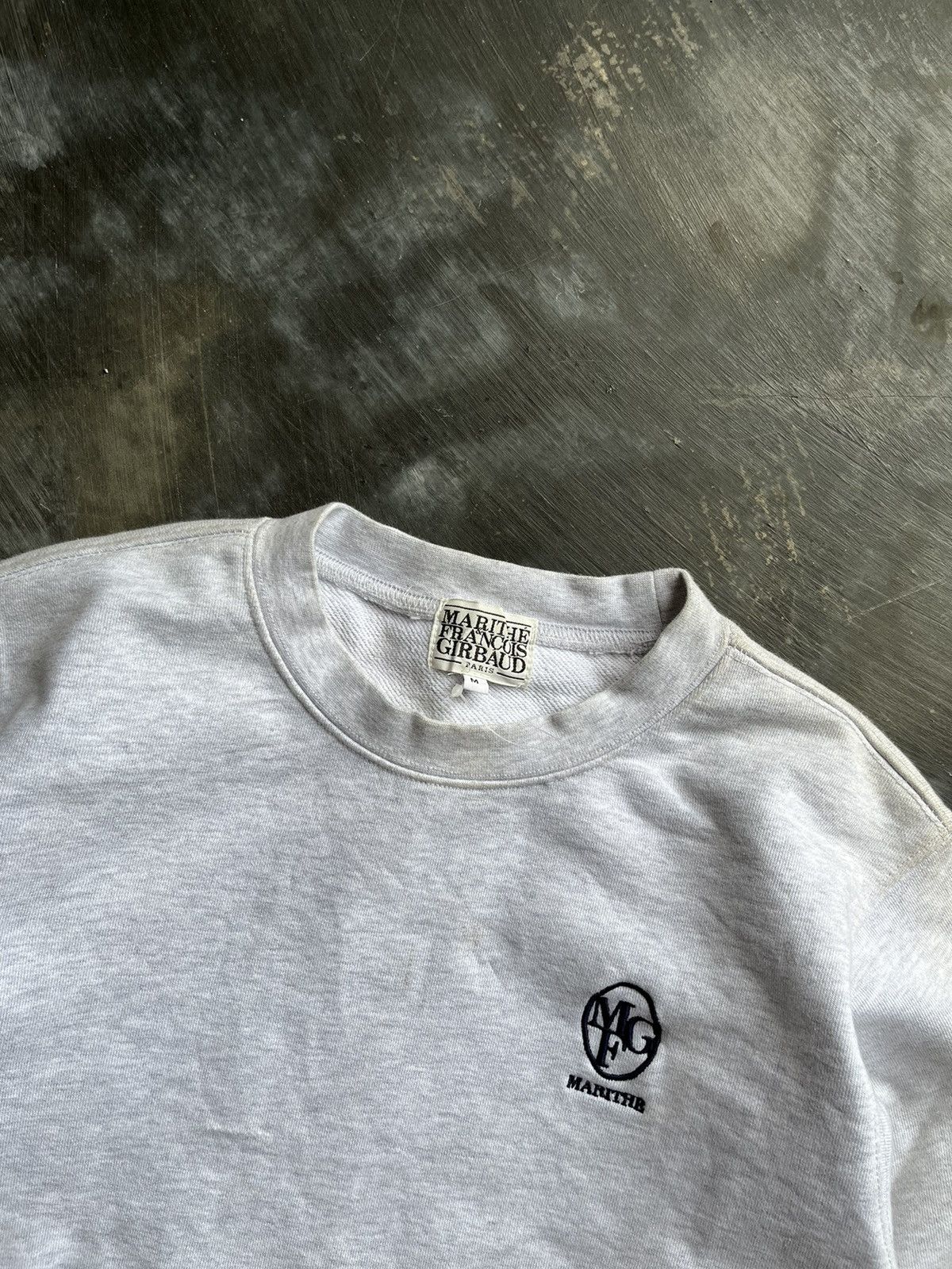 Marithe + Francois Girbaud Marithe francois girbaud paris mini logo grey sweatshirt Size US M / EU 48-50 / 2 - 2 Thumbnail