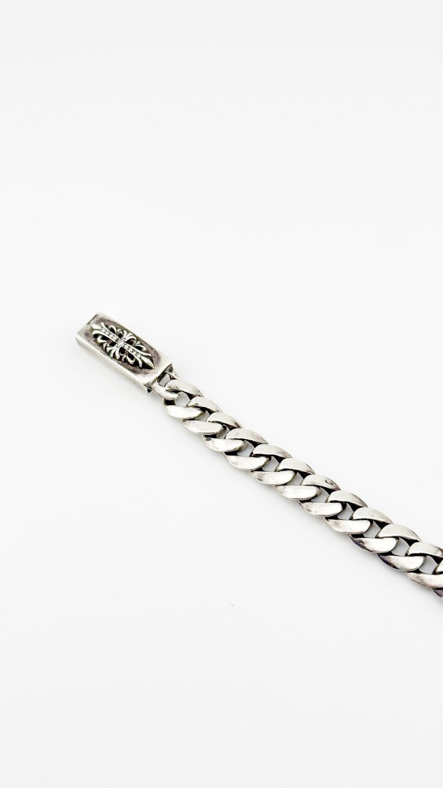 Chrome Hearts RARE! Chrome hearts Diamond ID Bracelet Cuban Size ONE SIZE - 3 Thumbnail