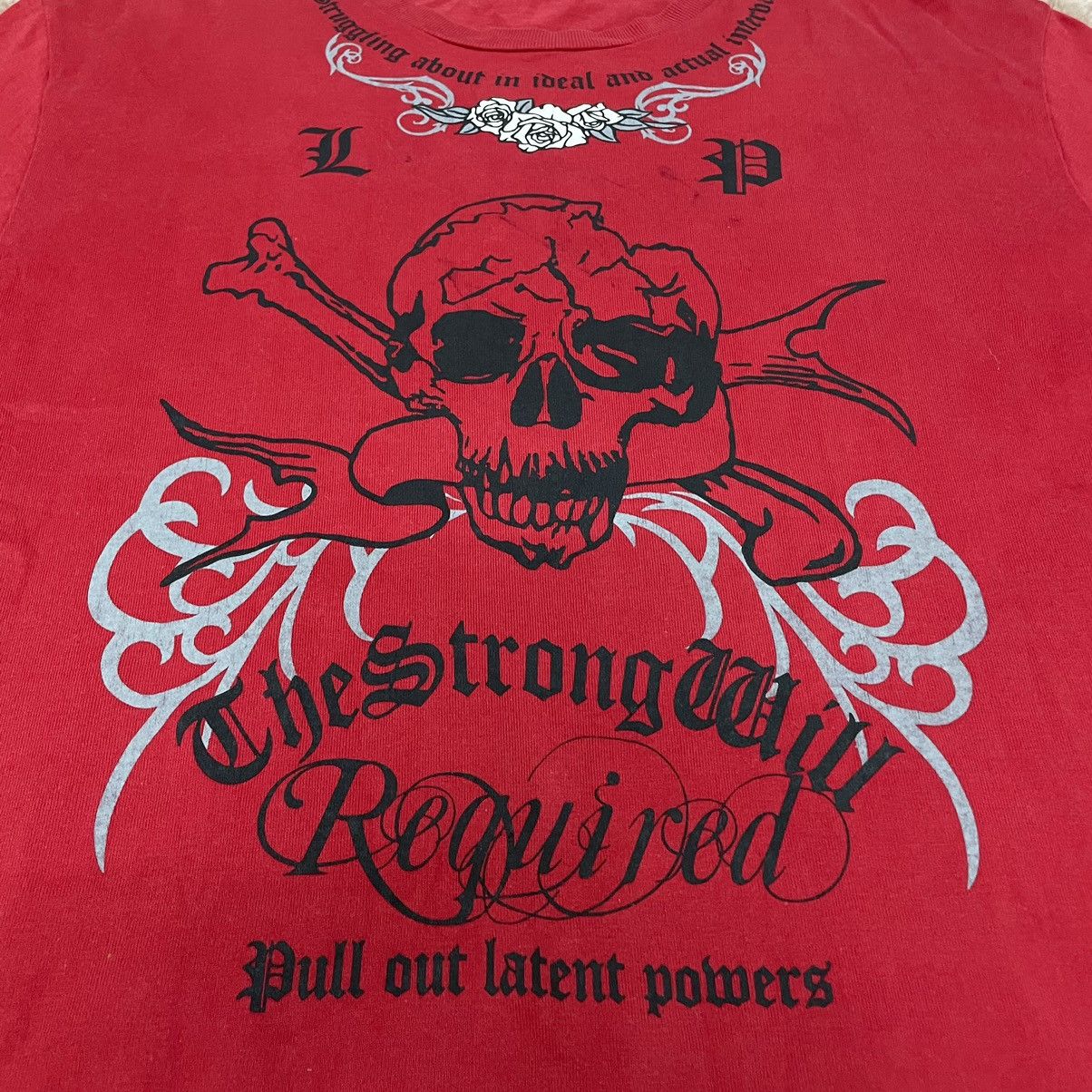 If Six Was Nine 🇯🇵 THRUXTON PREMIUM SKULL LONG SLEEVE PUNK TSHIRT Size US L / EU 52-54 / 3 - 7 Thumbnail