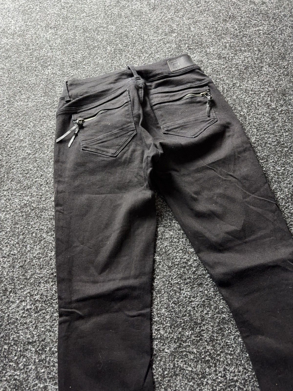 G-Star Y2K 00s vntg G-Star RAW Midge Cody Mid Skinny Black Jeans Size 28" / US 6 / IT 42 - 15 Thumbnail
