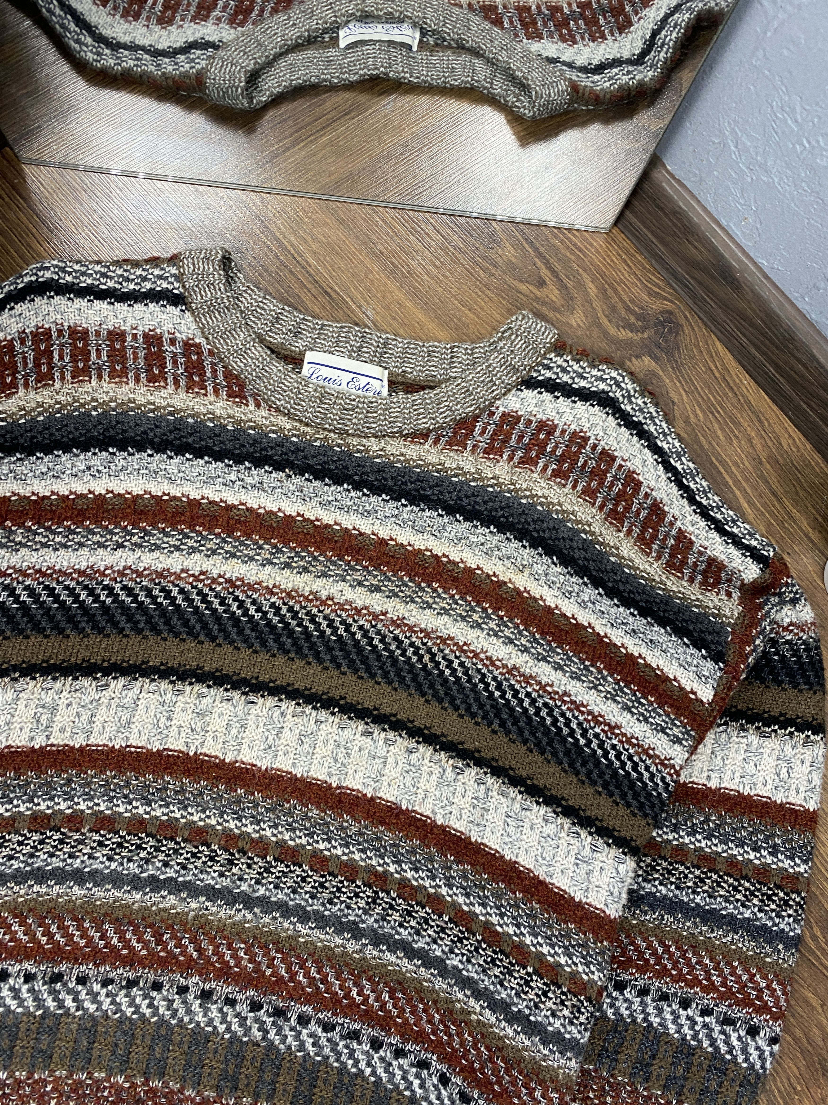 Vintage Vintage wool knit grandpa sweater Coogi style Size US L / EU 52-54 / 3 - 2 Thumbnail